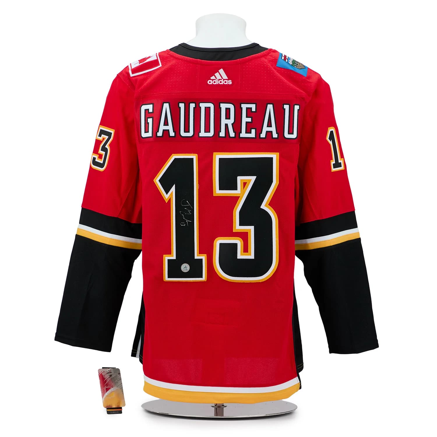 Johnny Gaudreau Signed Calgary Flames Black Logo adidas Jersey Johnny Gaudreau Jersey johnny-gaudreau-calgary-flames-black-logo, Calgary Flames, supplier stock photo