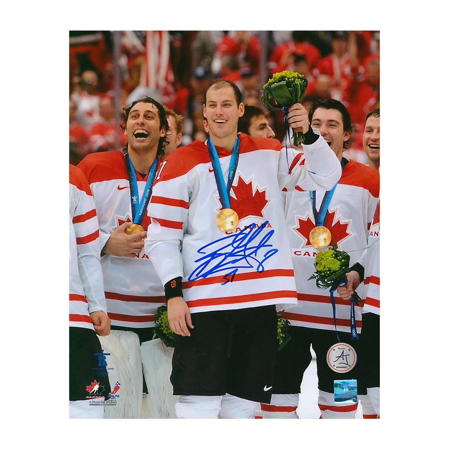Ryan Getzlaf Autographed Team Canada Olympic Gold 8x10 Photo Ryan Getzlaf Photo 8x10-team-canada-olympic-gold, supplier stock photo