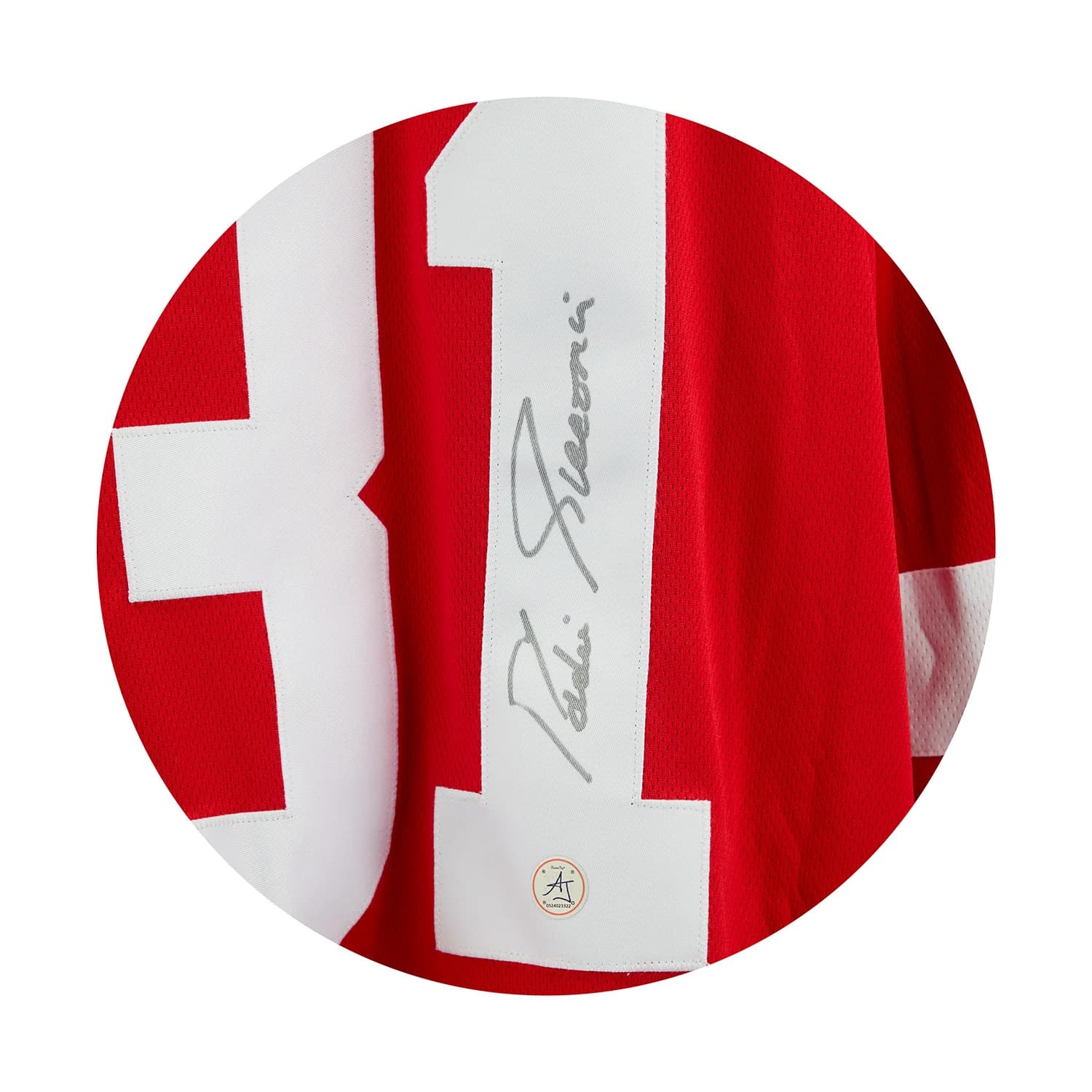Eddie Giacomin Autographed Detroit Red Wings Fanatics Breakaway Jersey Eddie Giacomin Jersey eddie-giacomin-breakaway, Detroit Red Wings, view 3, supplier stock photo