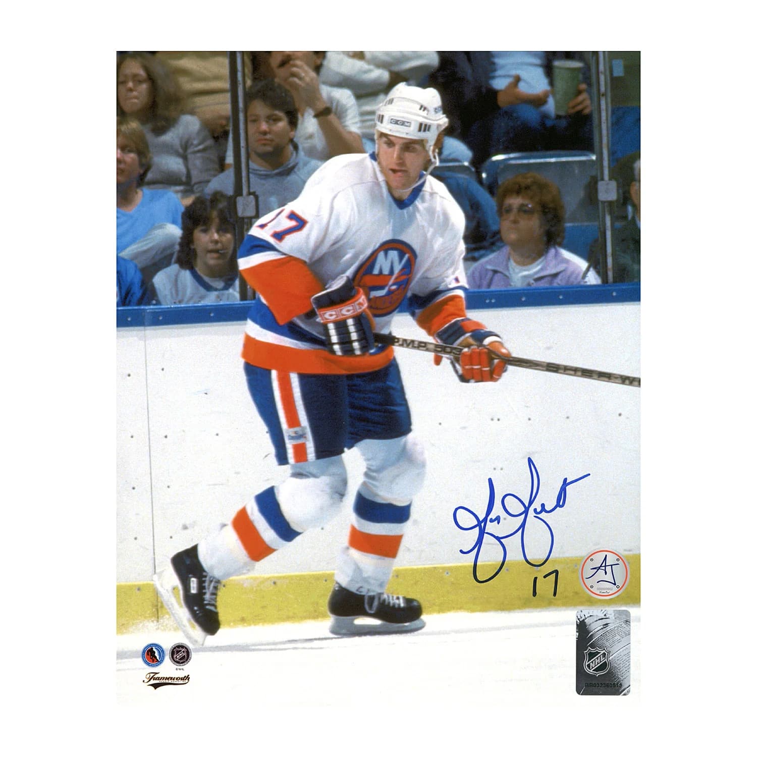 Greg Gilbert Autographed New York Islanders Hockey 8x10 Photo Greg Gilbert Photo 8x10-hockey, New York Islanders, supplier stock photo