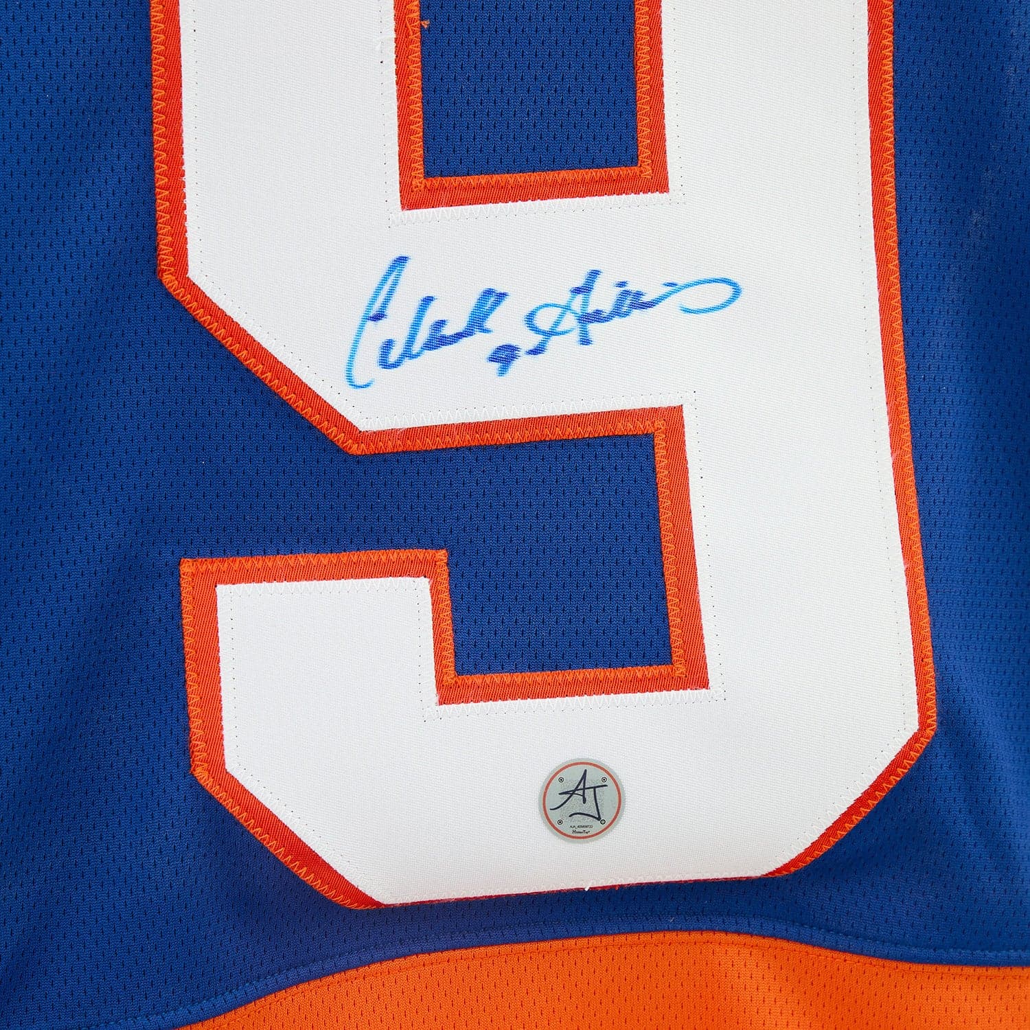 Clark Gillies Autographed New York Islanders Fanatics Breakaway Jersey Clark Gillies Jersey clark-gillies-york-islanders-breakaway, New York Islanders, view 3, supplier stock photo