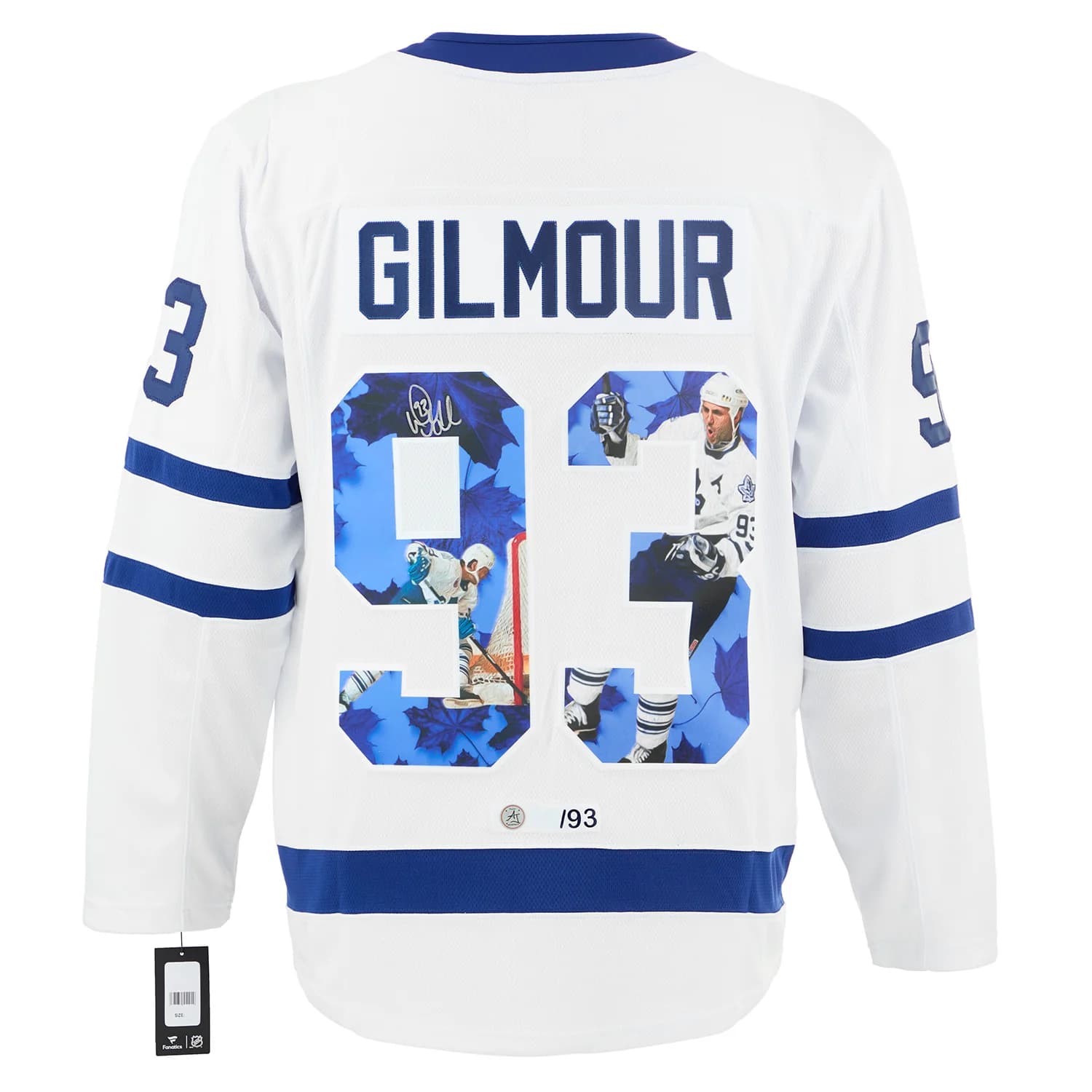 Doug Gilmour Autographed Toronto Maple Leafs Graphic Art Fanatics Jersey #/93 Doug Gilmour Jersey graphic-art-93, Toronto Maple Leafs, supplier stock photo