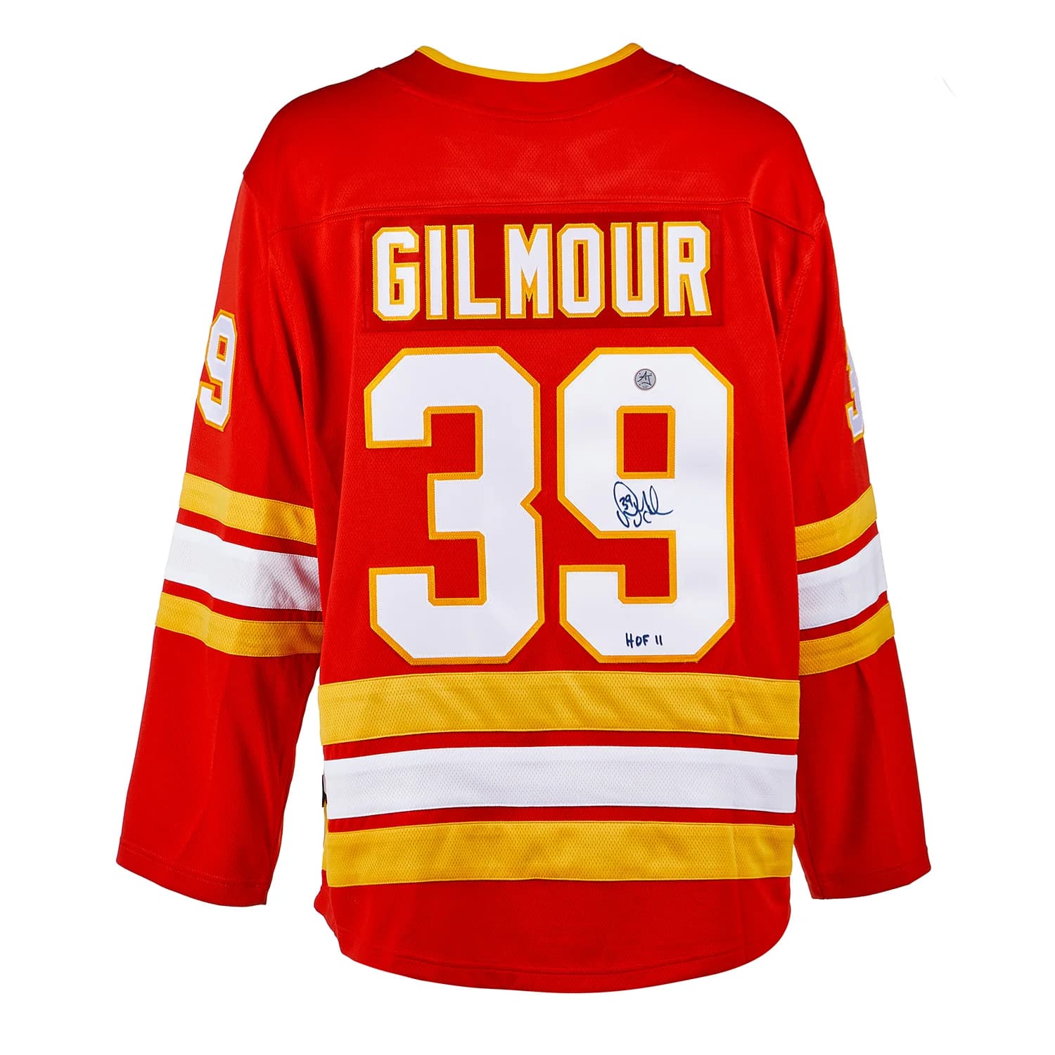 Doug Gilmour Signed Calgary Flames Fanatics Breakaway Jersey Doug Gilmour Jersey breakaway, Calgary Flames, supplier stock photo
