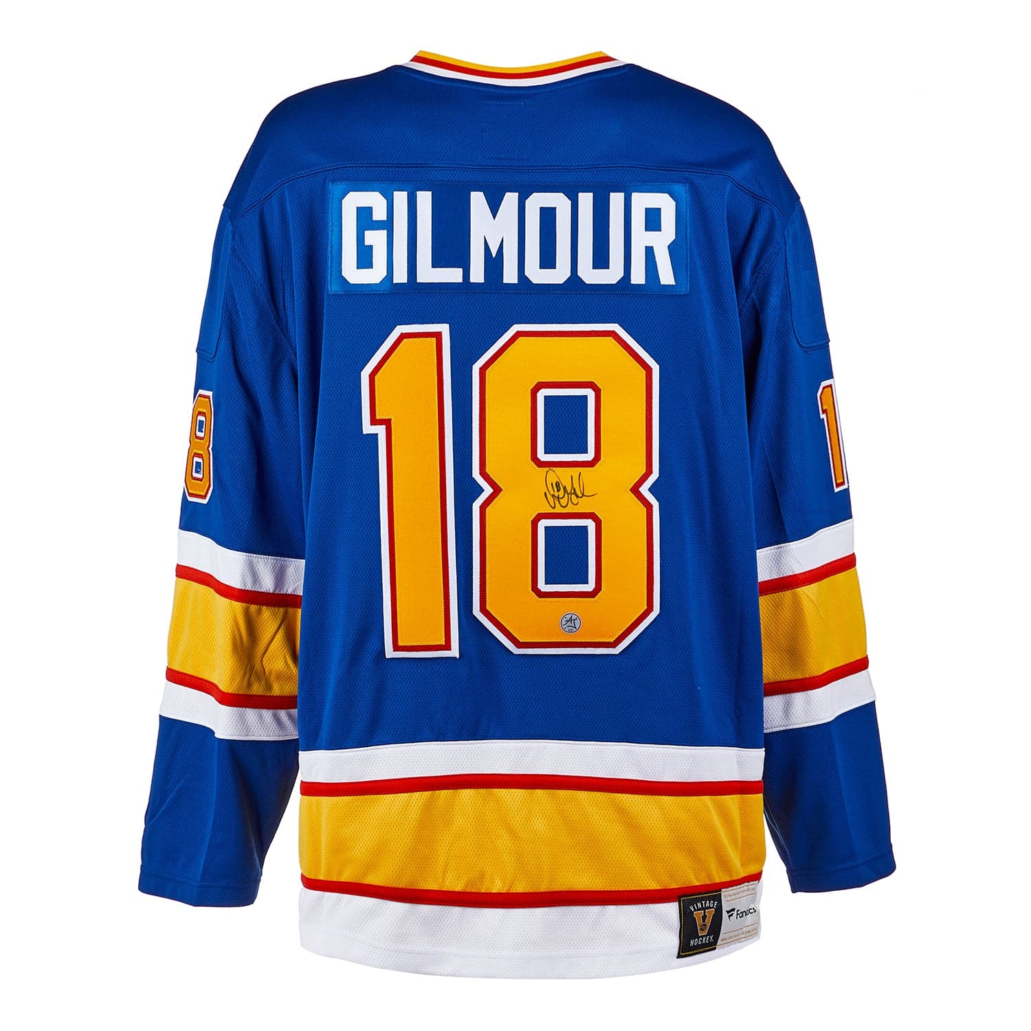Doug Gilmour Signed St Louis Blues Throwback Breakaway Jersey Doug Gilmour Jersey throwback-breakaway, St. Louis Blues, supplier stock photo