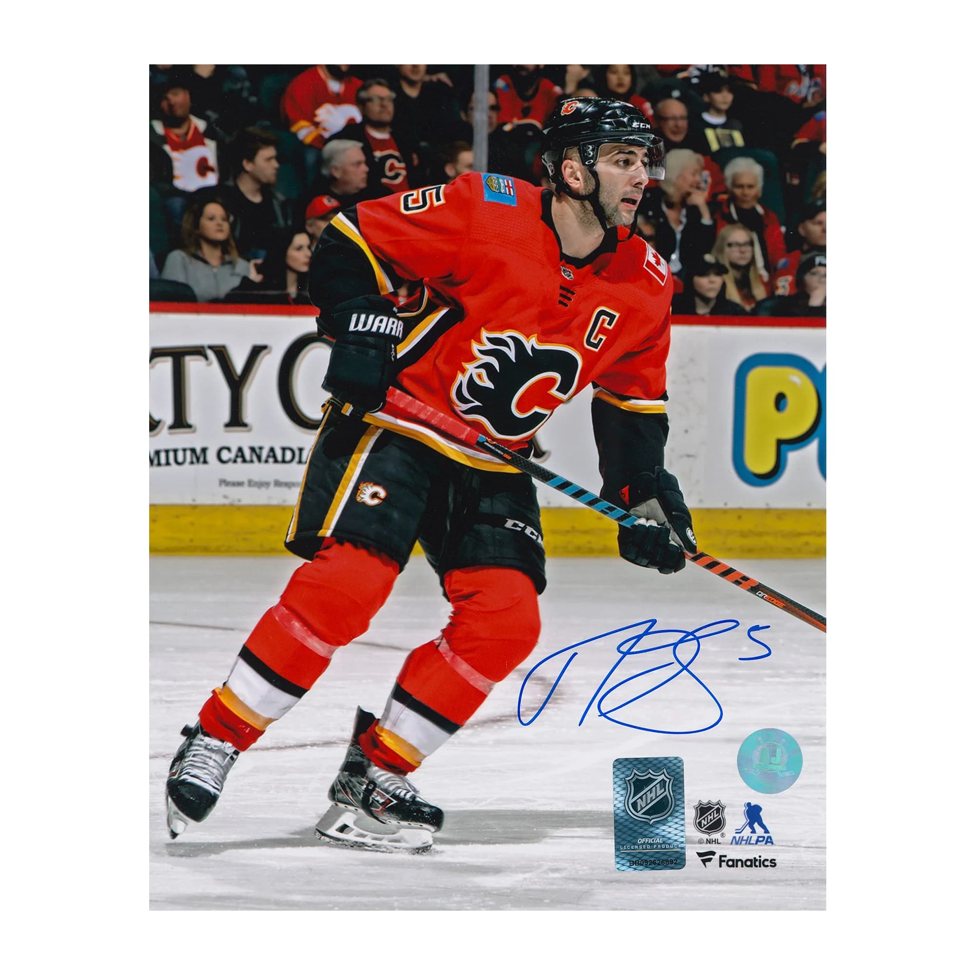 Mark Giordano Autographed Calgary Flames Captain 8x10 Photo Mark Giordano Photo 8x10-captain, Calgary Flames, supplier stock photo