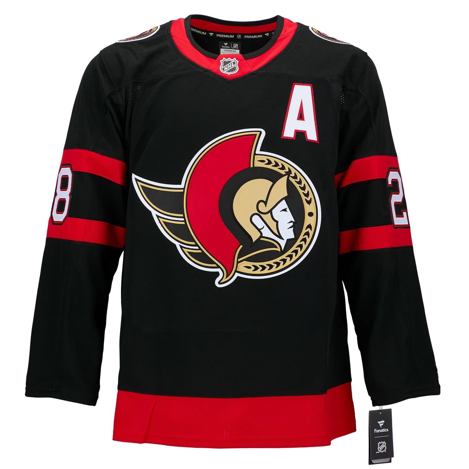 Claude Giroux Autographed Ottawa Senators Fanatics Premium Jersey Claude Giroux Jersey premium, Ottawa Senators, view 2, supplier stock photo