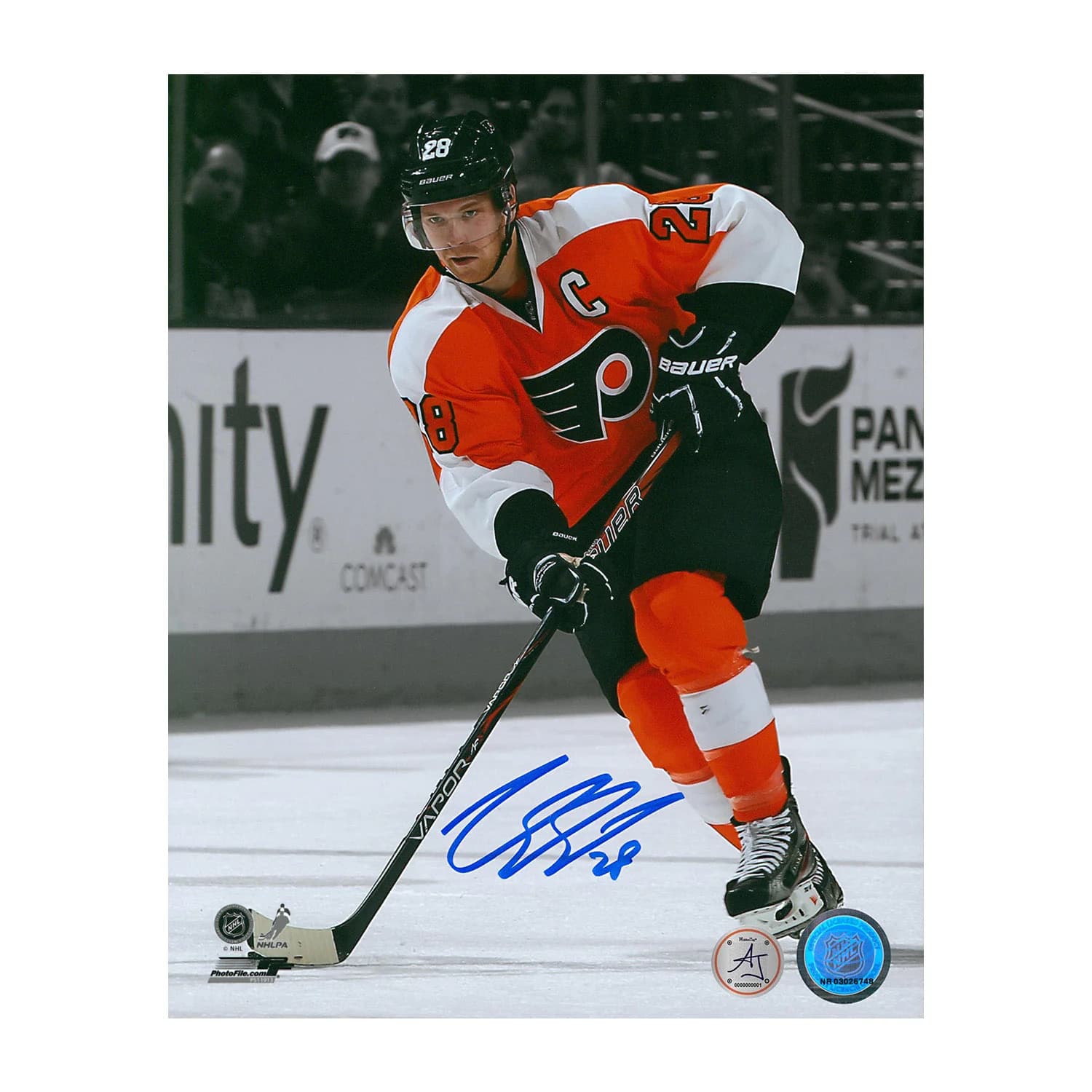 Claude Giroux Signed Philadelphia Flyers Color Isolation 8x10 Photo Claude Giroux Photo 8x10-color-isolation, Philadelphia Flyers, supplier stock photo