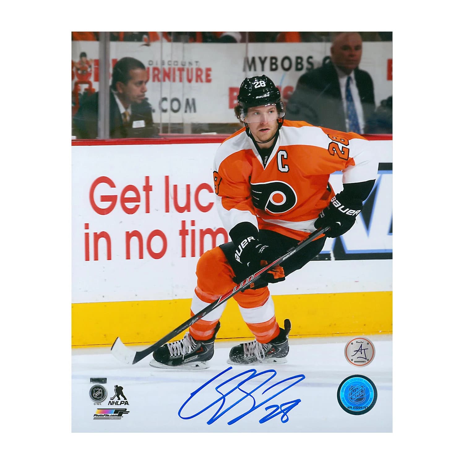 Claude Giroux Autographed Philadelphia Flyers Captain 8x10 Photo Claude Giroux Photo 8x10-captain, Philadelphia Flyers, supplier stock photo
