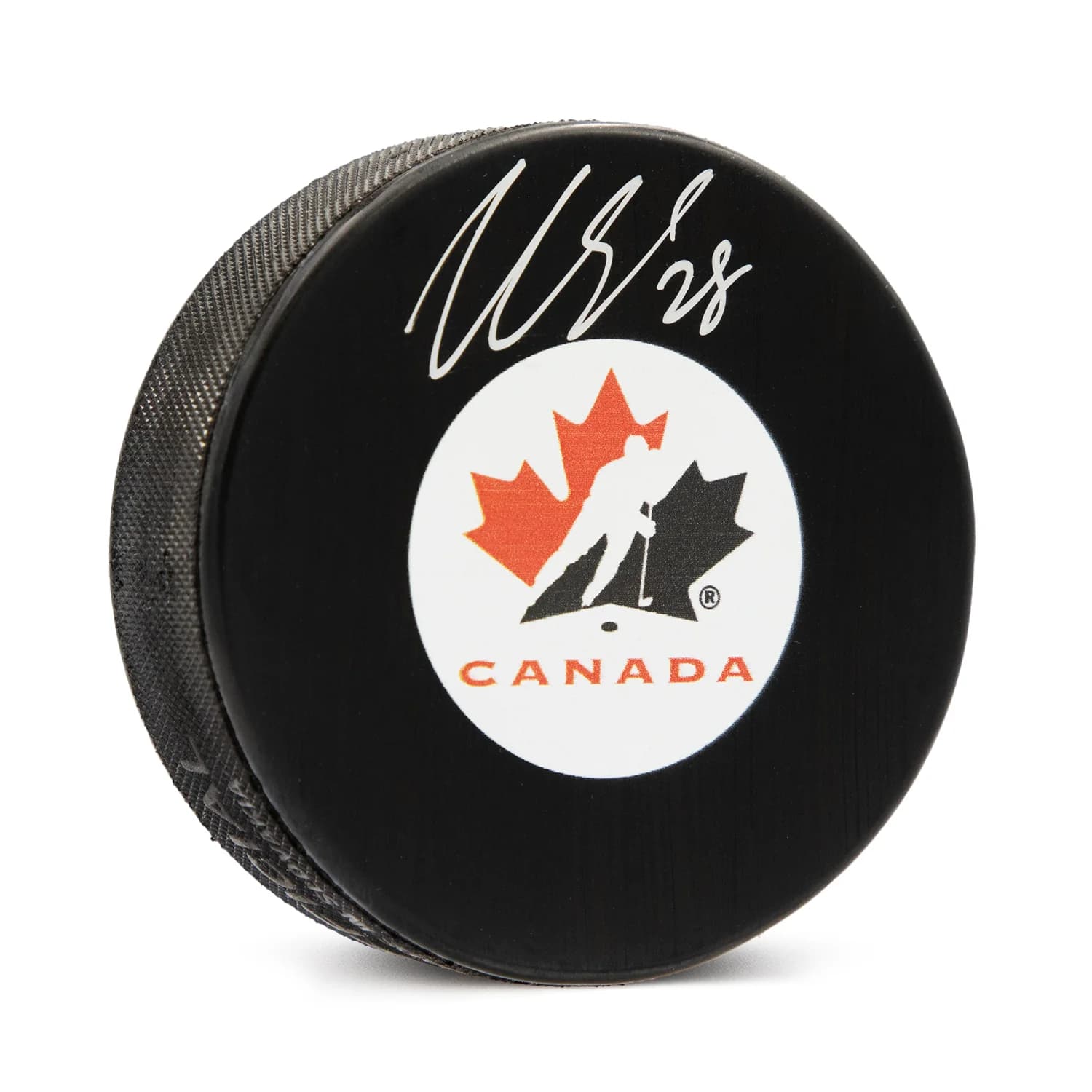 Claude Giroux Autographed Team Canada Hockey Puck Claude Giroux Puck team-canada-hockey, supplier stock photo