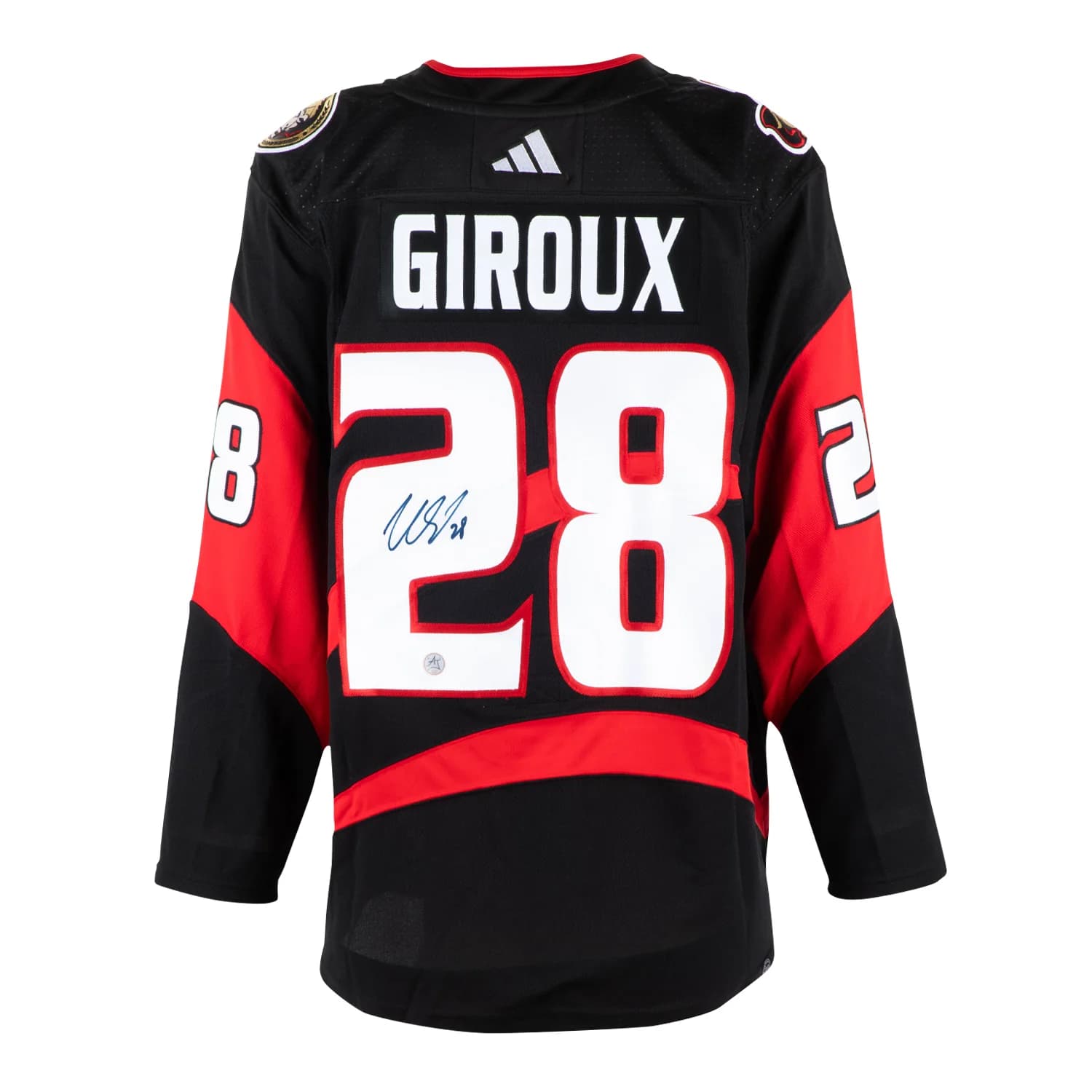 Claude Giroux Signed Ottawa Senators Reverse Retro 2.0 adidas Jersey Claude Giroux Jersey reverse-retro-2-0-adidas, Ottawa Senators, supplier stock photo