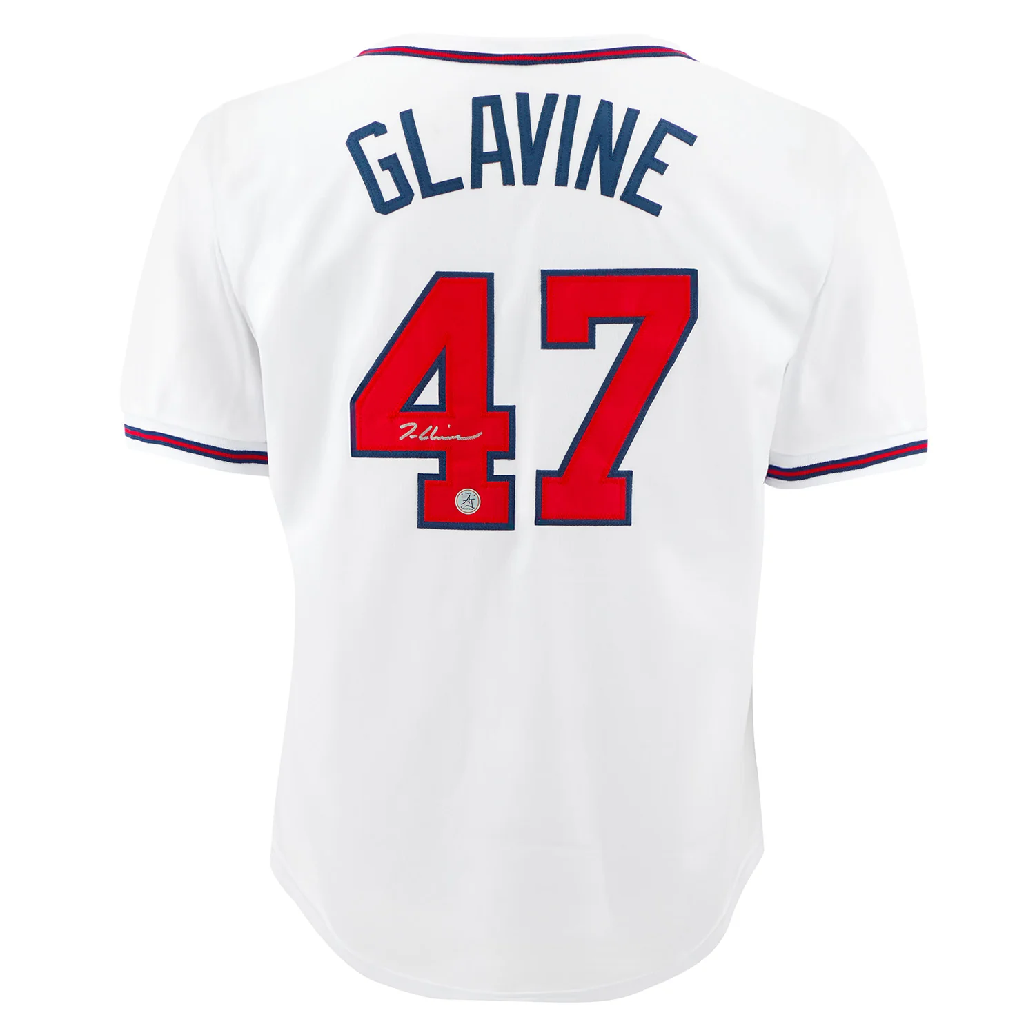 Tom Glavine Autographed Atlanta City Design White Baseball Jersey Tom Glavine Jersey atlanta-city-design-white-baseball, supplier stock photo