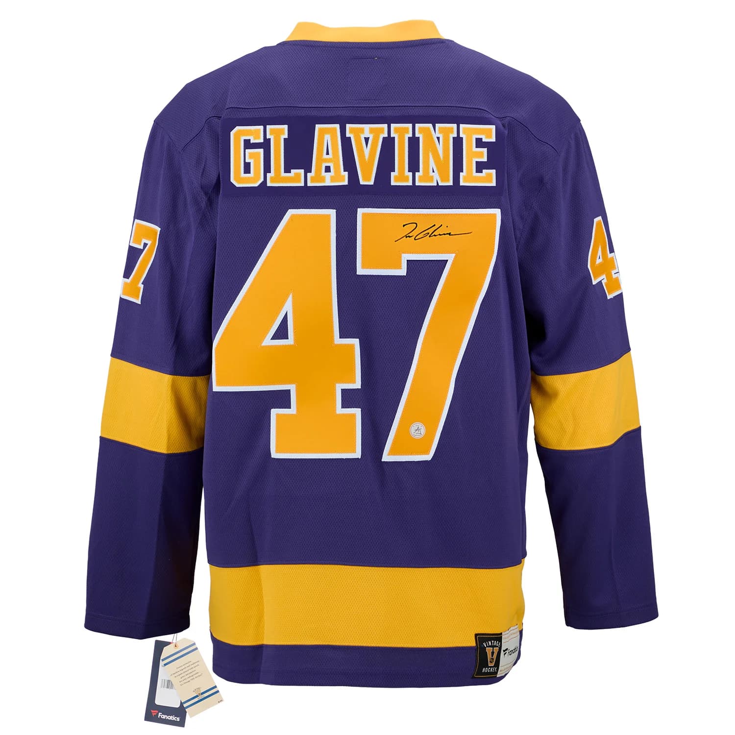 Tom Glavine Signed Los Angeles Kings Fanatics Throwback Jersey Tom Glavine Jersey throwback, Los Angeles Kings, supplier stock photo