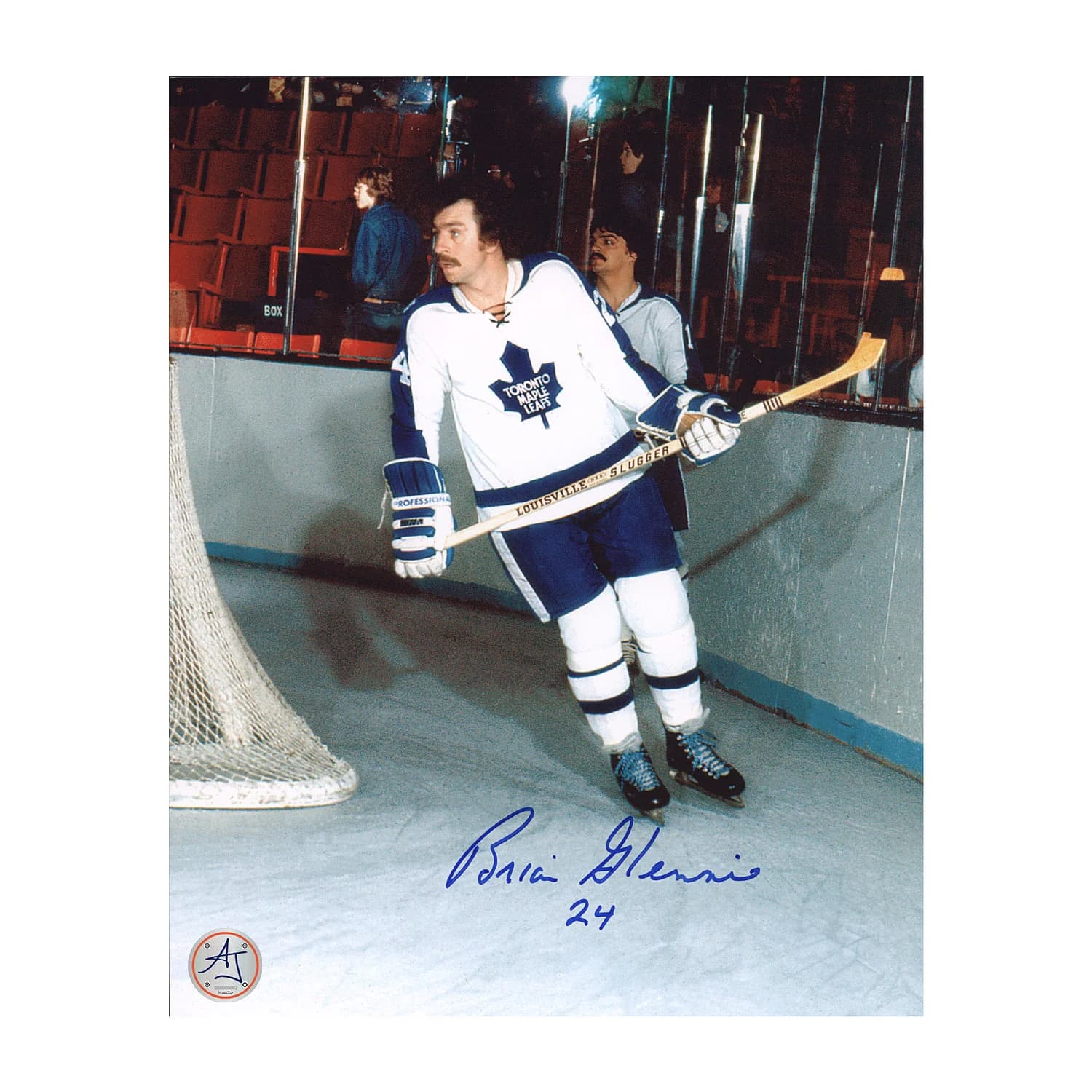 Brian Glennie Signed Toronto Maple Leafs Game Action 8x10 Photo Brian Glennie Photo 8x10-game-action, Toronto Maple Leafs, supplier stock photo
