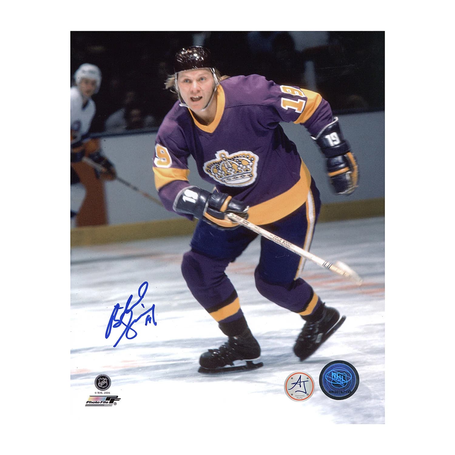 Butch Goring Autographed Los Angeles Kings Vintage Uniform 8x10 Photo Butch Goring Jersey 8x10-vintage-uniform, Los Angeles Kings, supplier stock photo