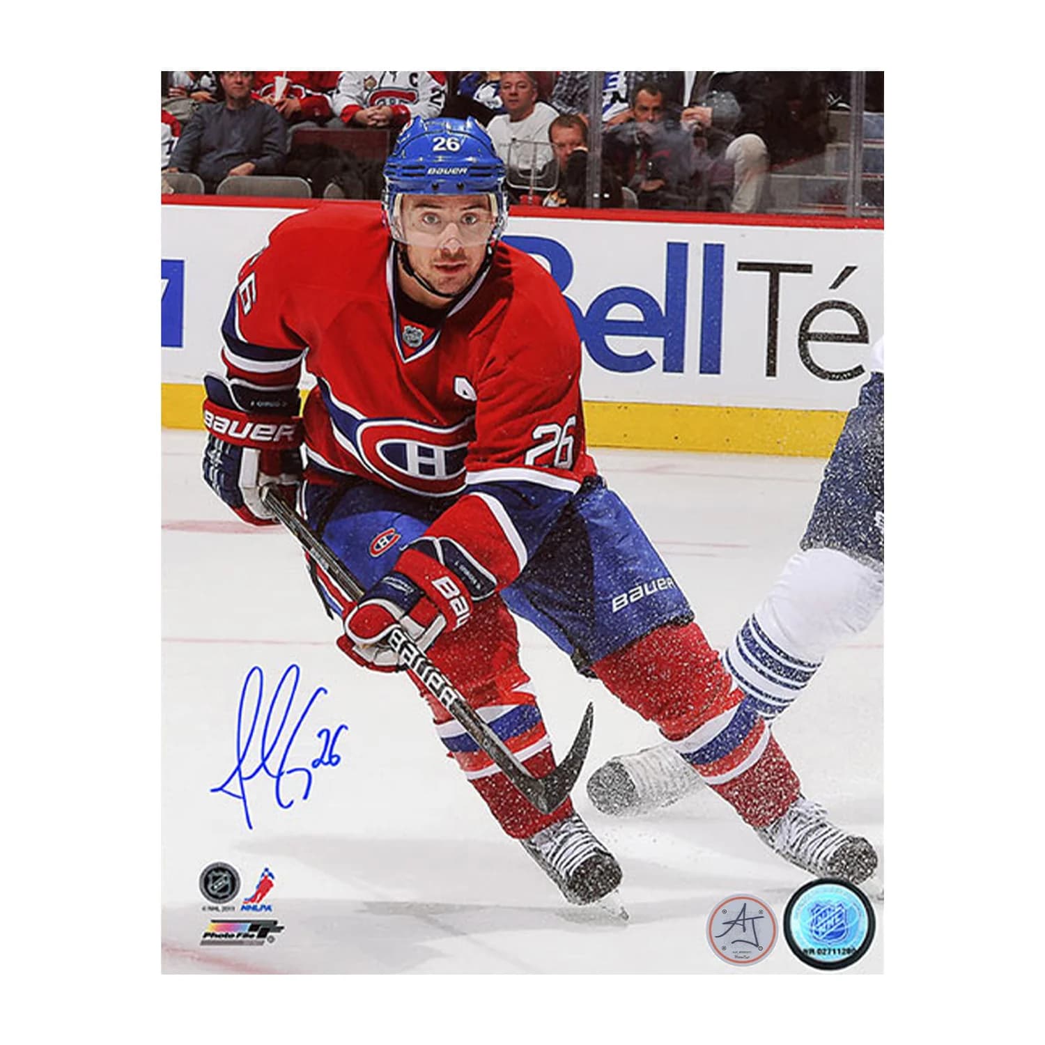 Josh Gorges Autographed Montreal Canadiens Game Action 8x10 Photo Josh Gorges Photo 8x10-game-action, Montreal Canadiens, supplier stock photo