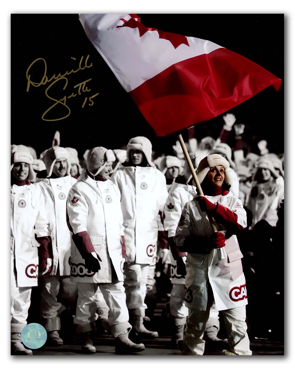 Danielle Goyette Signed Team Canada colour Isolation 8x10 Photo Danielle Goyette Photo 8x10-team-canada-colour-isolation, supplier stock photo