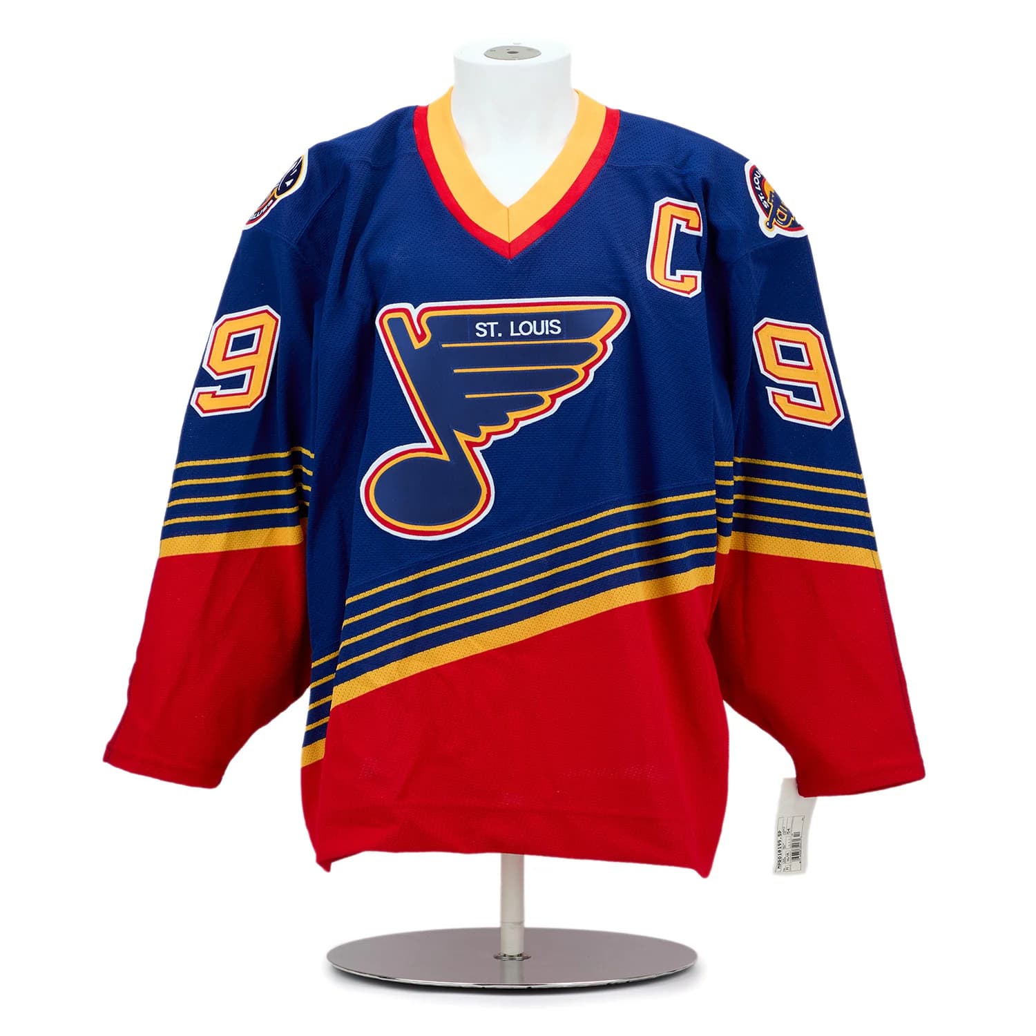 Wayne Gretzky Signed St. Louis Blues Double CCM Authentic Jersey With UDA COA Wayne Gretzky Jersey st-louis-blues-double-ccm, St. Louis Blues, view 2, supplier stock photo