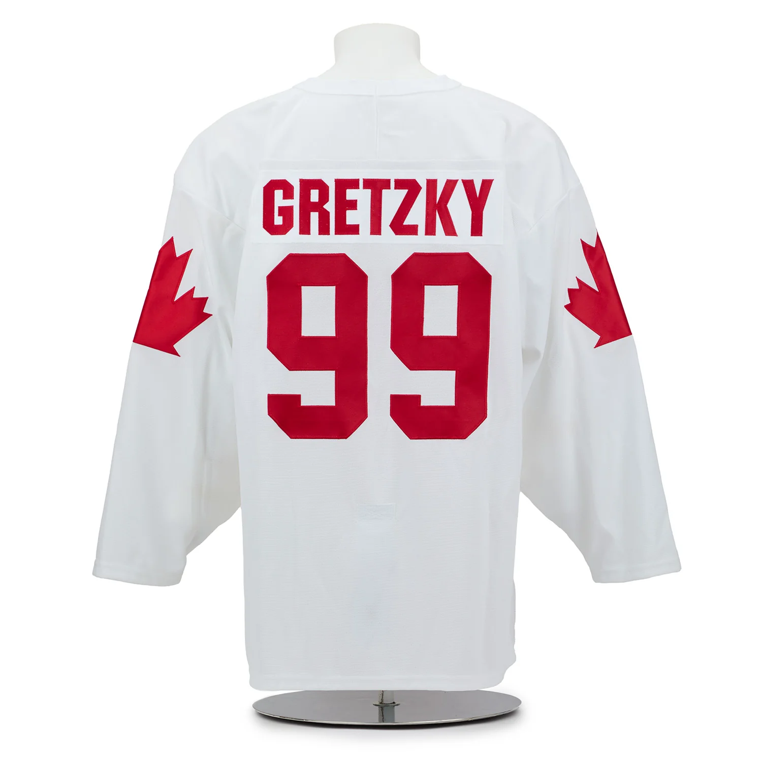 Wayne Gretzky Signed 1987 Canada Cup Custom Jersey With Fight Strap Wayne Gretzky Jersey 1987-canada-cup-fight-strap, view 2, supplier stock photo