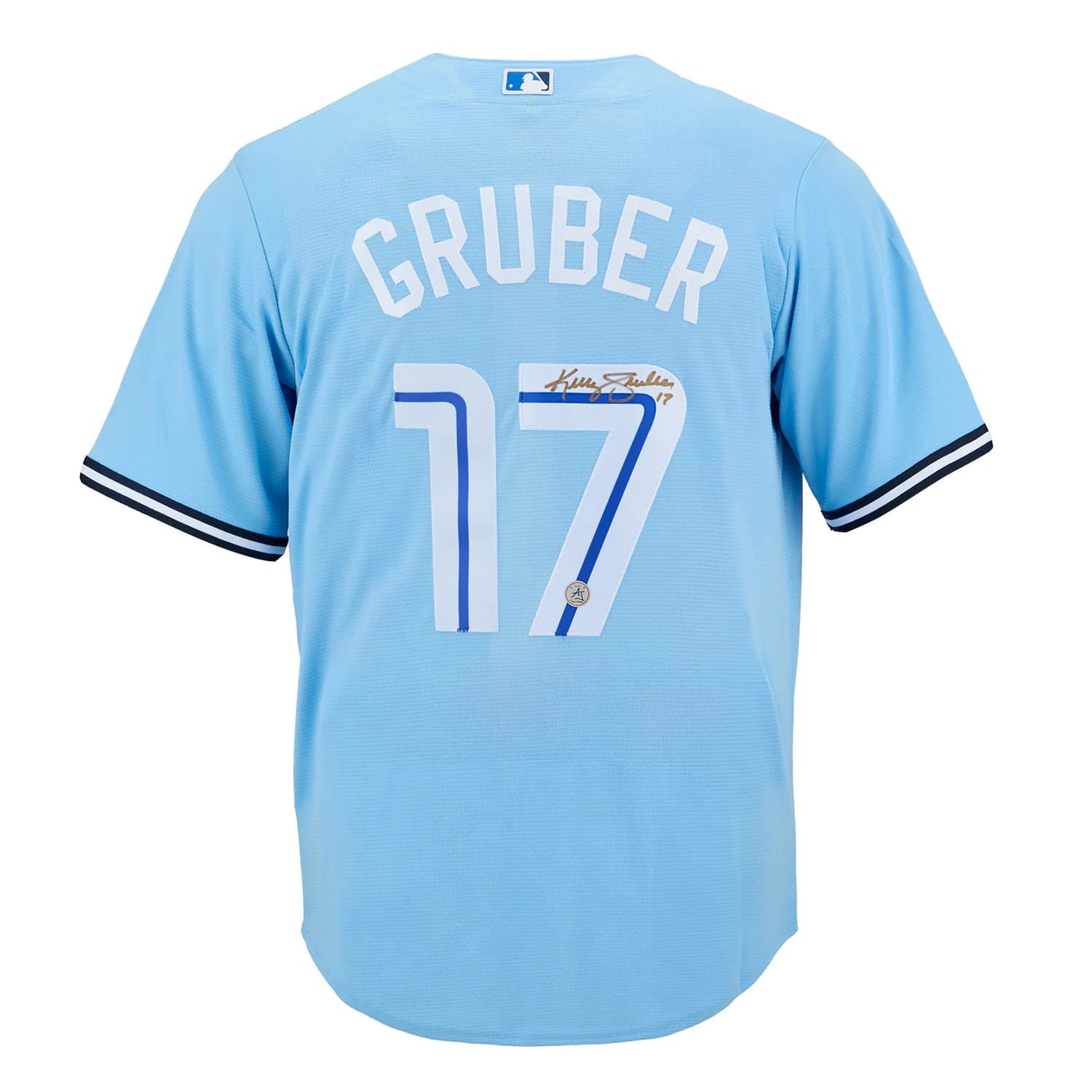 Kelly Gruber Signed Toronto Blue Jays Sky Blue Nike Baseball Jersey Kelly Gruber Jersey toronto-blue-jays-sky-nike-baseball, supplier stock photo