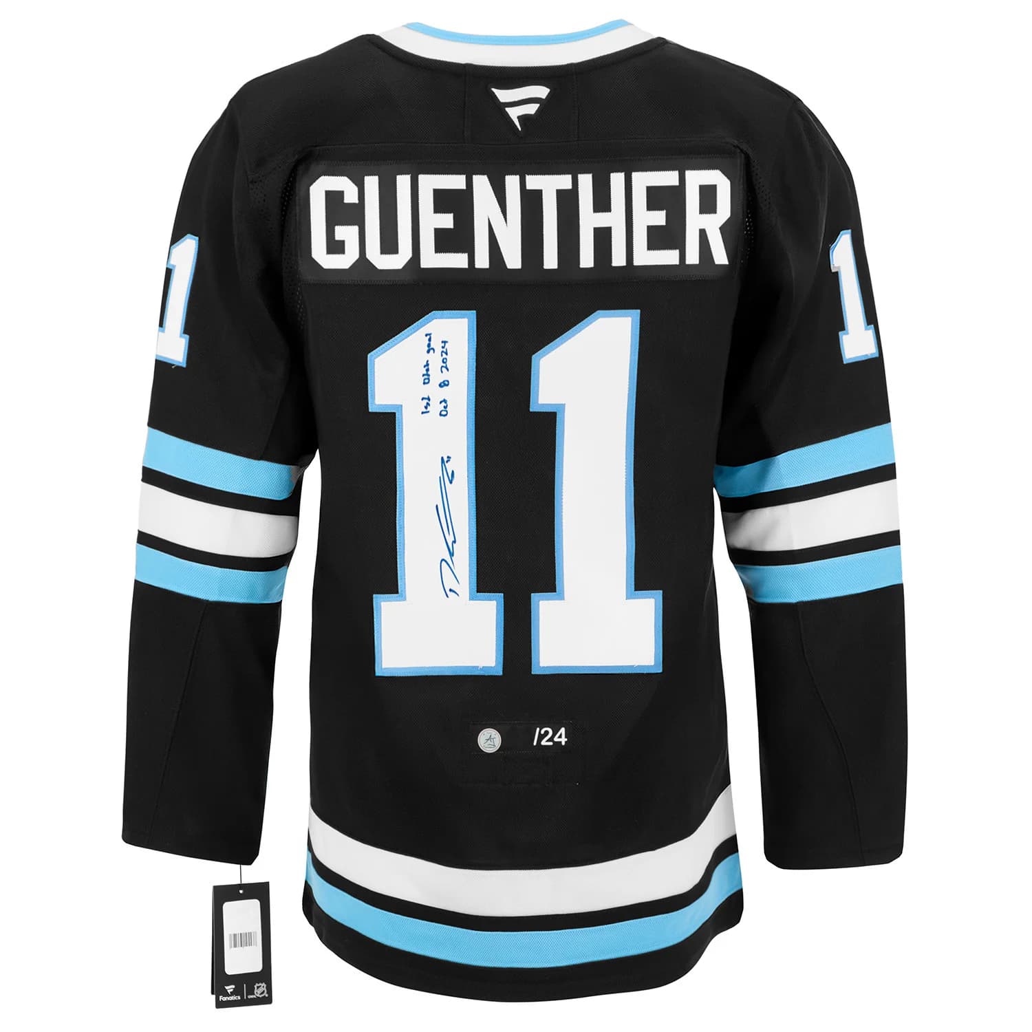 Dylan Guenther Signed & Dated Utah Hockey Club 1st Goal Fanatics Jersey #/24 Dylan Guenther Jersey dated-utah-hockey-club-1st-goal, supplier stock photo