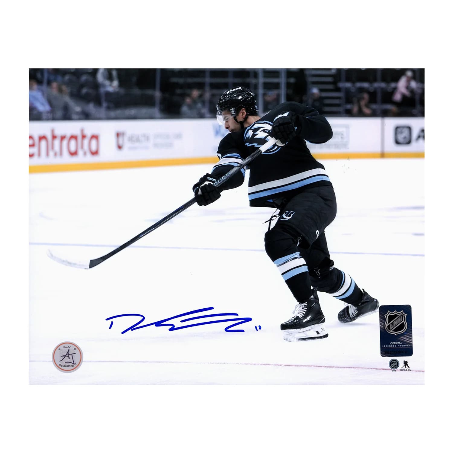 Dylan Guenther Autographed Utah Mammoth Slapshot 8x10 Photo Dylan Guenther Photo 8x10-utah-mammoth-slapshot, supplier stock photo