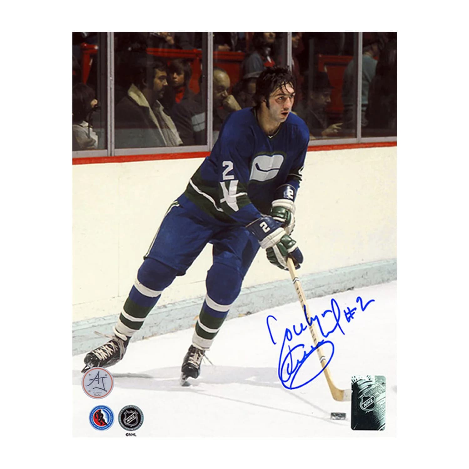 Jocelyn Guevremont Signed Vancouver Canucks Puck Rush 8x10 Photo Jocelyn Guevremont Puck 8x10-rush, Vancouver Canucks, supplier stock photo