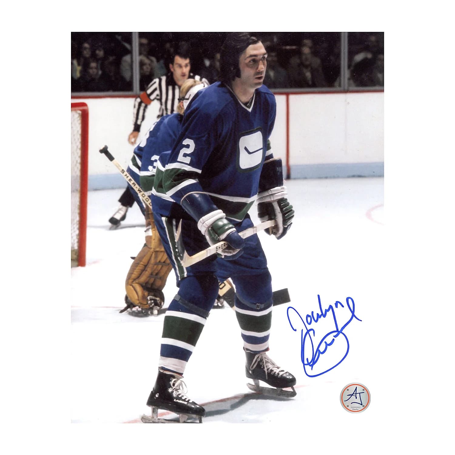 Jocelyn Guevremont Signed Vancouver Canucks Game Action 8x10 Photo Jocelyn Guevremont Photo 8x10-game-action, Vancouver Canucks, supplier stock photo