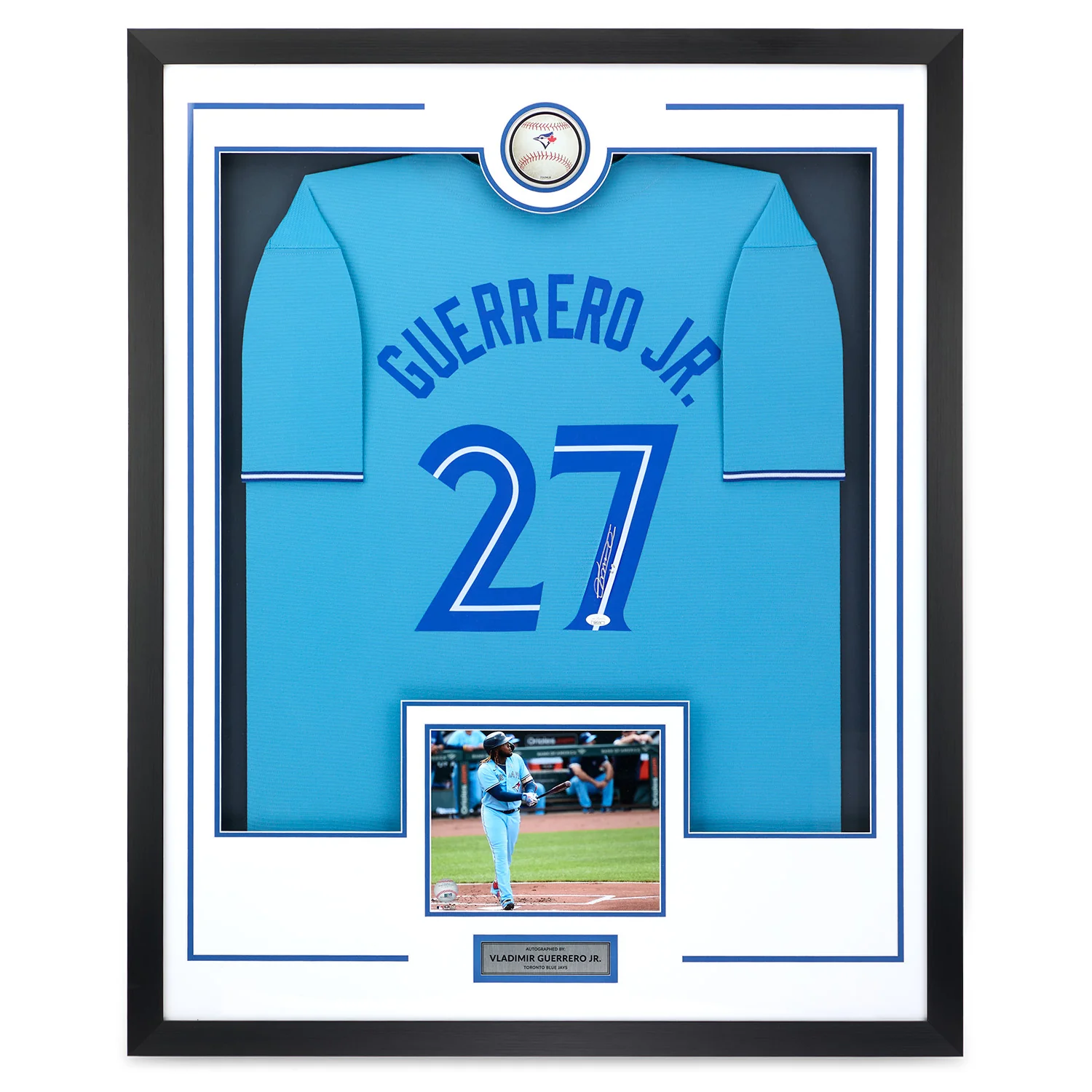 Vladimir Guerrero Jr Signed Toronto Blue Jays Baseball Logo 36x44 Jersey Frame Vladimir Guerrero Jr Jersey 36x44-toronto-blue-jays-baseball-logo-frame, supplier stock photo