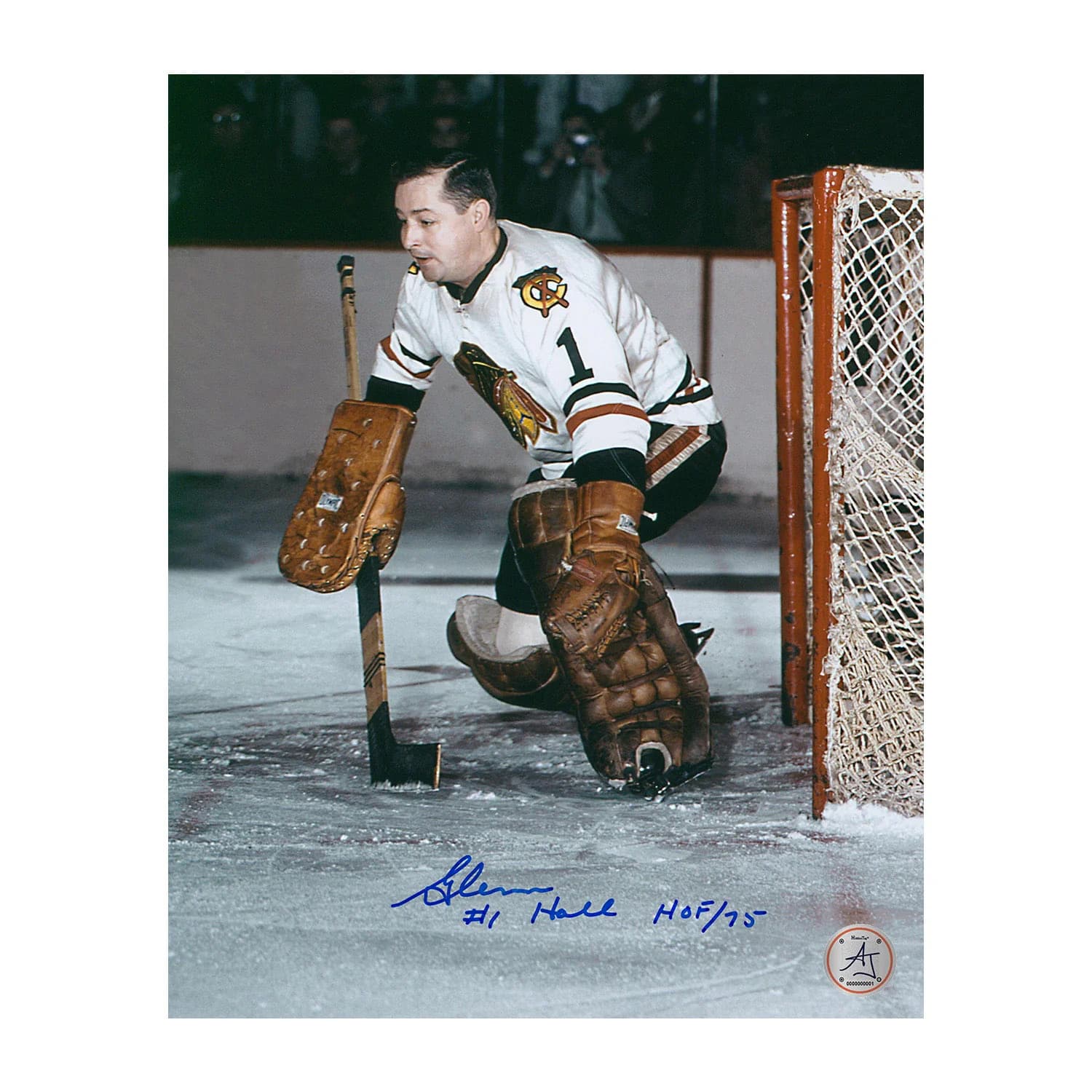 Glenn Hall Signed Chicago Blackhawks Historic Goalie 8x10 Photo Glenn Hall Photo 8x10-historic-goalie, Chicago Blackhawks, supplier stock photo