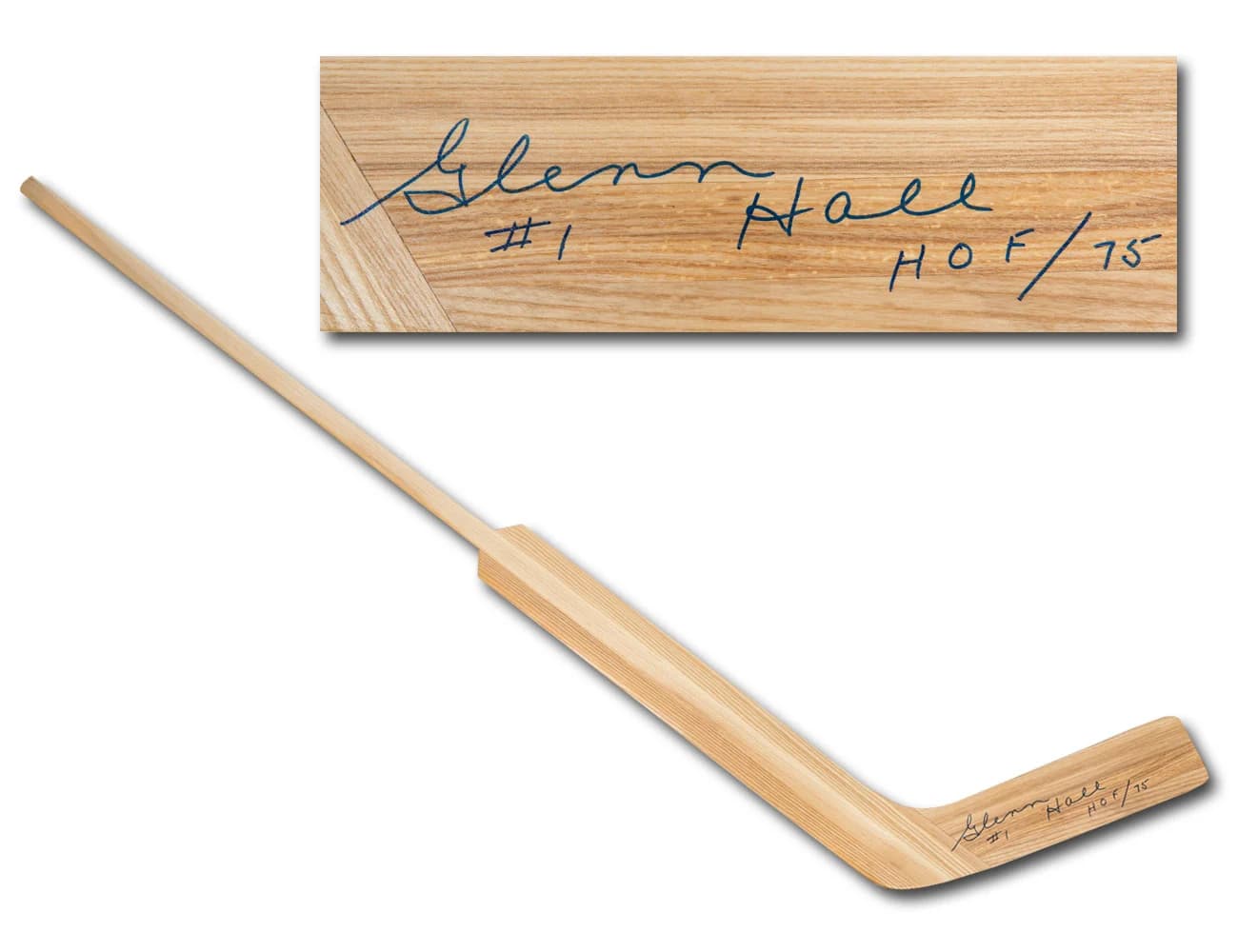Glenn Hall Autographed Retro Wooden Goalie Stick - Chicago Blackhawks Glenn Hall Other glenn-hall-retro-wooden-goalie-stick, Chicago Blackhawks, supplier stock photo