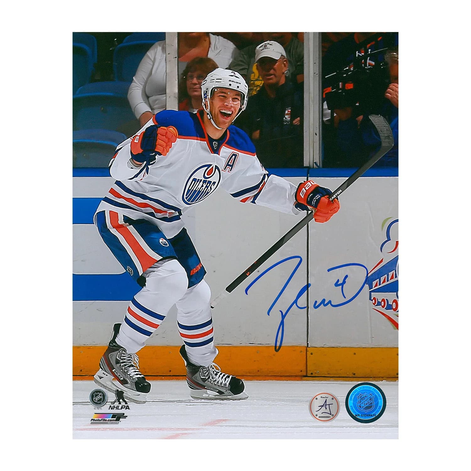 Taylor Hall Signed Edmonton Oilers Record 2 Goals in 8 Seconds 8x10 Photo Taylor Hall Photo 8x10-record-2-goals-8-seconds, Edmonton Oilers, supplier stock photo
