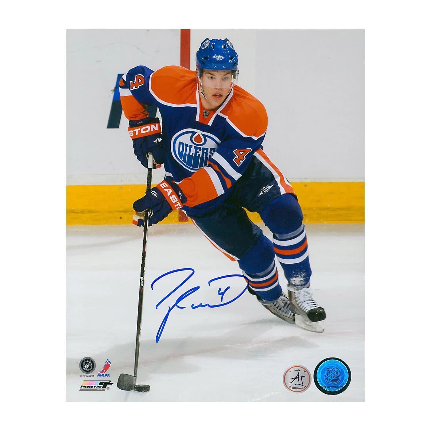 Taylor Hall Signed Edmonton Oilers Crossover 8x10 Photo Taylor Hall Photo 8x10-crossover, Edmonton Oilers, supplier stock photo