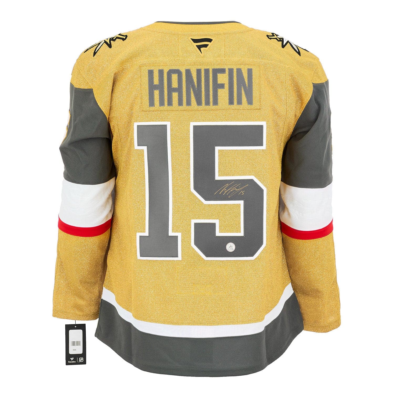 Noah Hanifin Autographed Vegas Golden Knights Fanatics Premium Jersey Noah Hanifin Jersey premium, Vegas Golden Knights, supplier stock photo