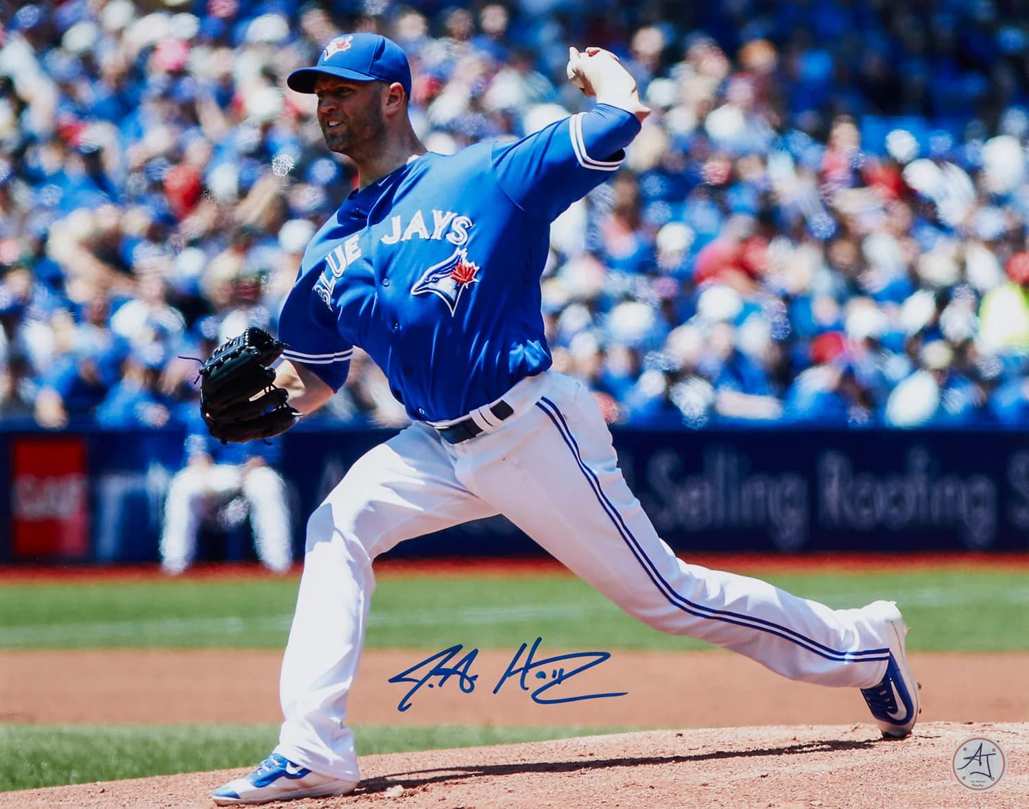 JA Happ Signed Toronto Blue Jays Baseball 11x14 Photo JA Happ Photo 11x14-ja-happ-toronto-blue-jays-baseball, supplier stock photo