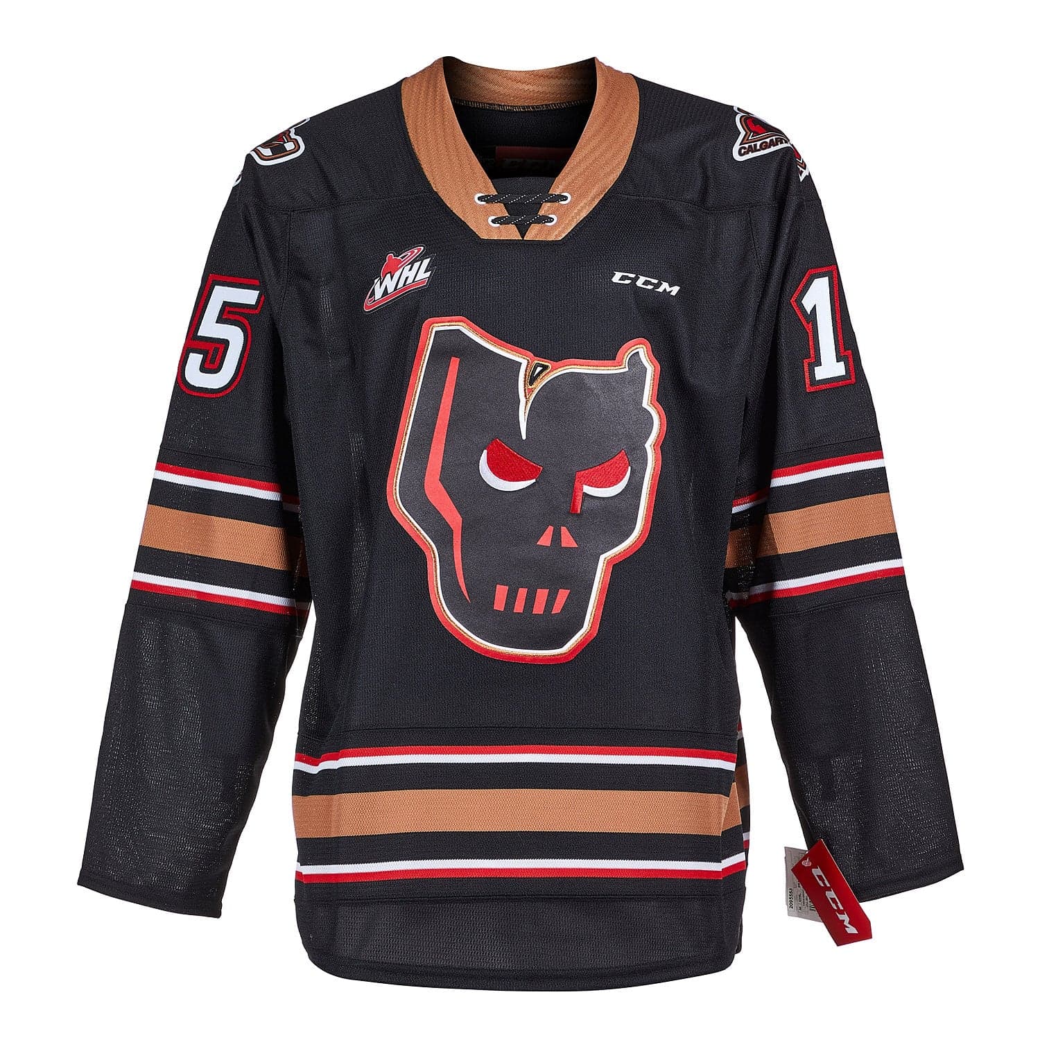 Bret Hitman Hart Calgary Hitmen Autographed CHL CCM Jersey Bret Hitman Hart Jersey calgary-hitmen-chl-ccm, view 2, supplier stock photo