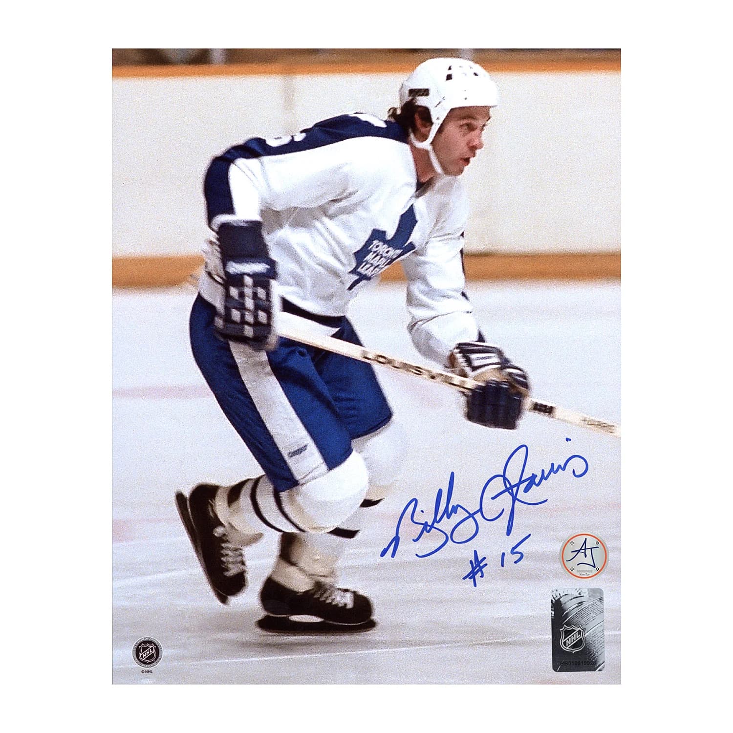 Billy Harris Autographed Toronto Maple Leafs Game Action 8x10 Photo Billy Harris Photo 8x10-game-action, Toronto Maple Leafs, supplier stock photo