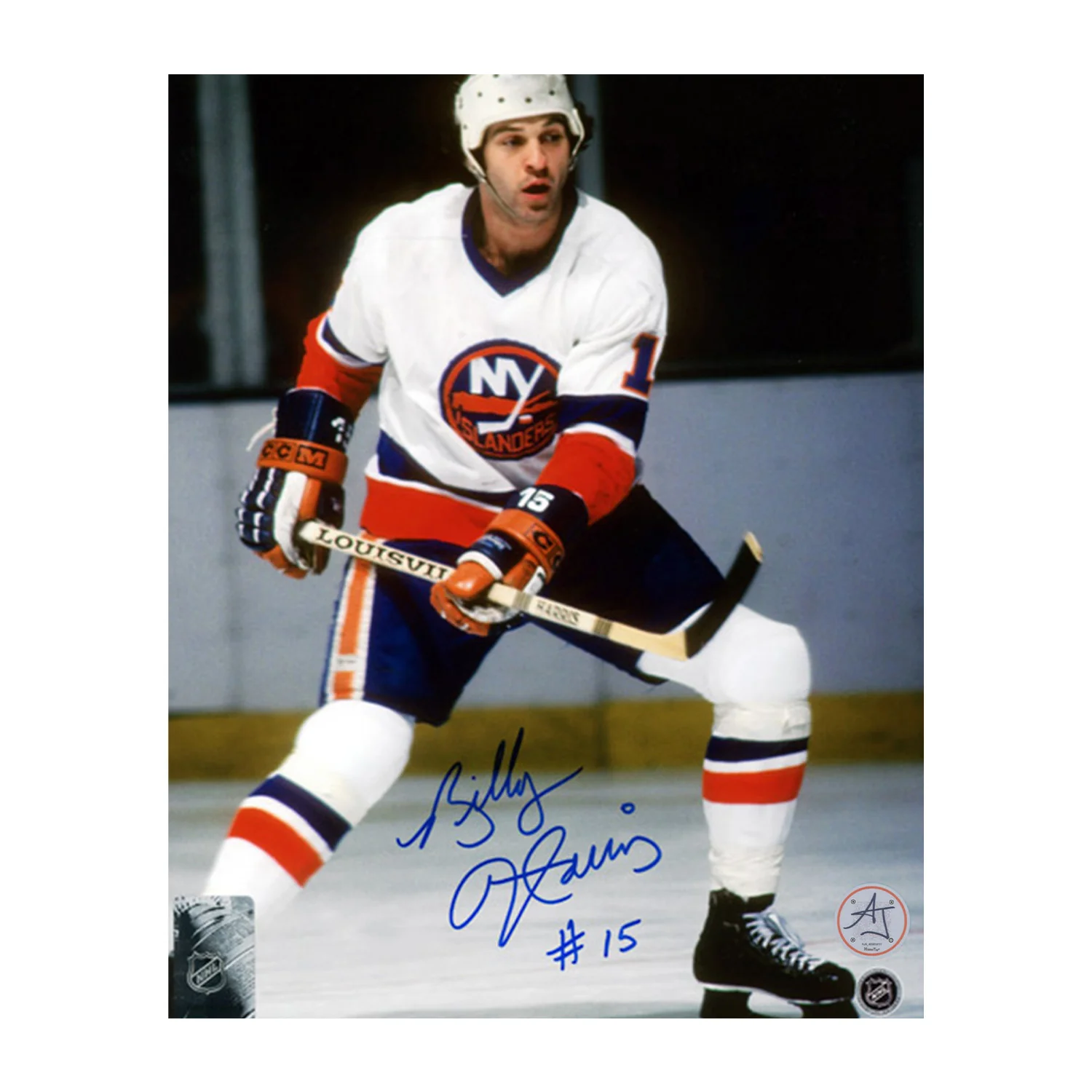 Billy Harris Autographed New York Islanders Hockey 8x10 Photo Billy Harris Photo 8x10-hockey, New York Islanders, supplier stock photo