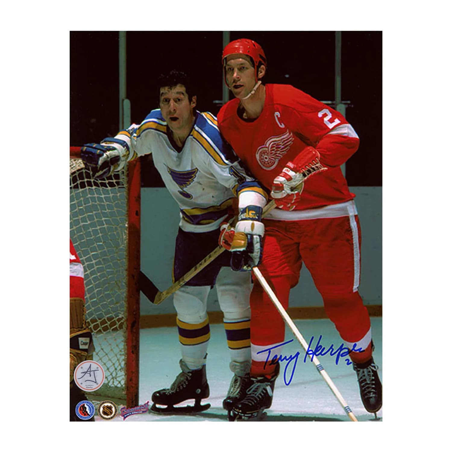 Terry Harper Autographed Detroit Red Wings Hockey 8x10 Photo Terry Harper Photo 8x10-hockey, Detroit Red Wings, supplier stock photo