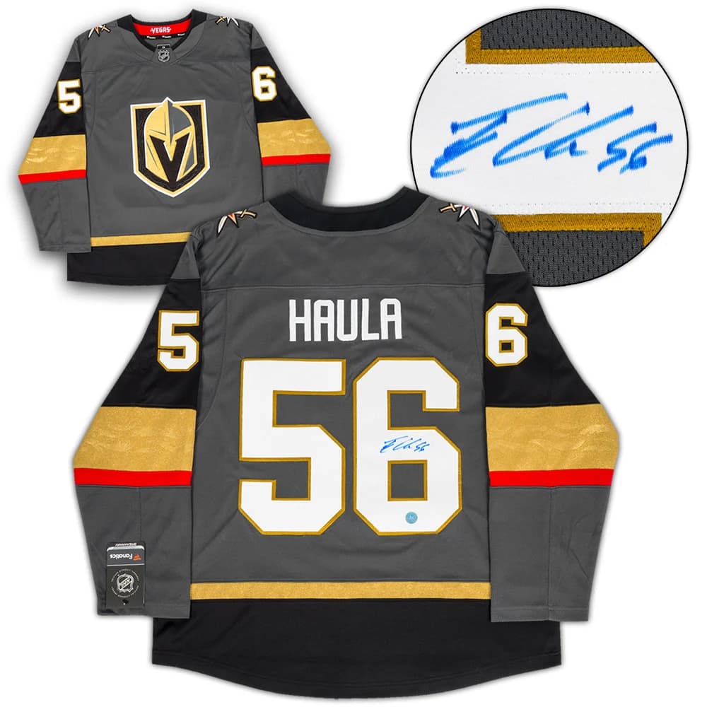 Erik Haula Autographed Vegas Golden Knights Fanatics Breakaway Jersey Erik Haula Jersey breakaway, Vegas Golden Knights, supplier stock photo