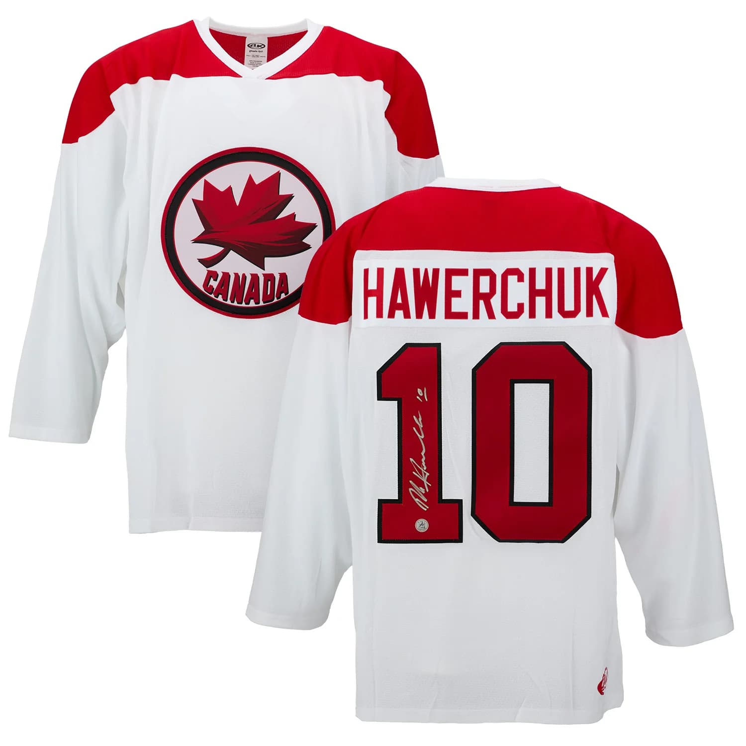 Dale Hawerchuk Autographed Team Canada Custom Hockey Nation Jersey Dale Hawerchuk Jersey dale-hawerchuk-team-canada-hockey-nation, view 3, supplier stock photo