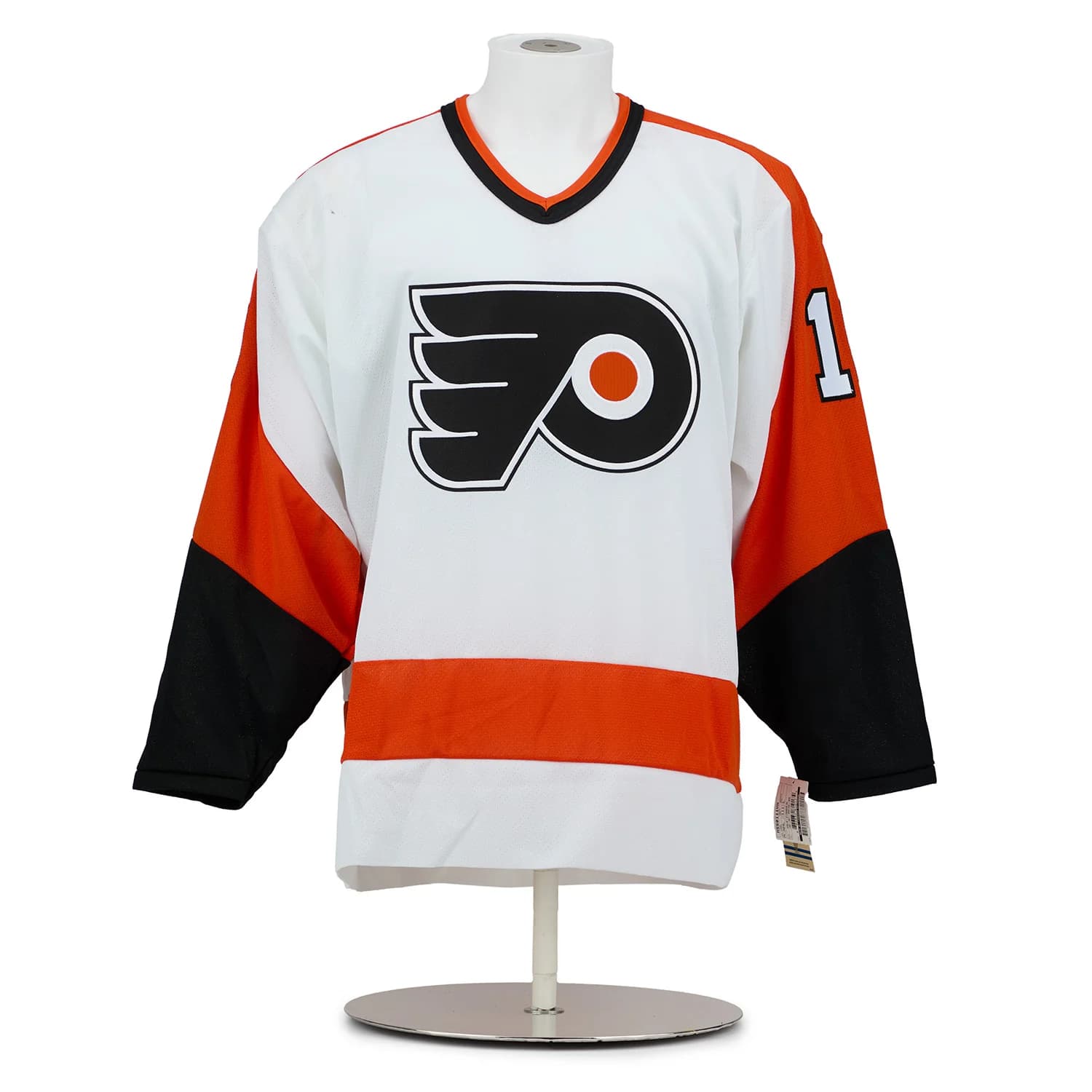 Dale Hawerchuk Signed Philadelphia Flyers White Vintage CCM Jersey Dale Hawerchuk Jersey dale-hawerchuk-philadelphia-flyers-white, Philadelphia Flyers, view 2, supplier stock photo