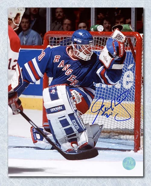 Glenn Healy Autographed New York Rangers Glove Save 8x10 Photo Glenn Healy Glove 8x10-save, New York Rangers, supplier stock photo