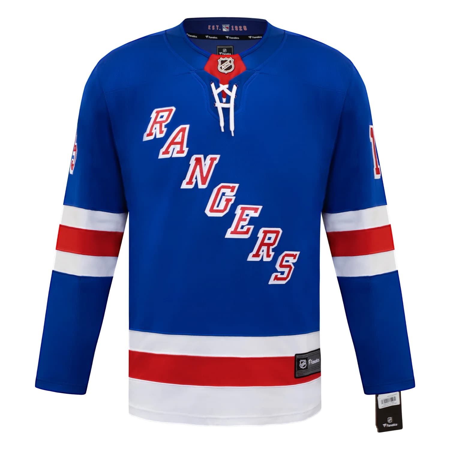 Anders Hedberg Autographed New York Rangers Blue Fanatics Breakaway Jersey Anders Hedberg Jersey blue-breakaway, New York Rangers, view 2, supplier stock photo