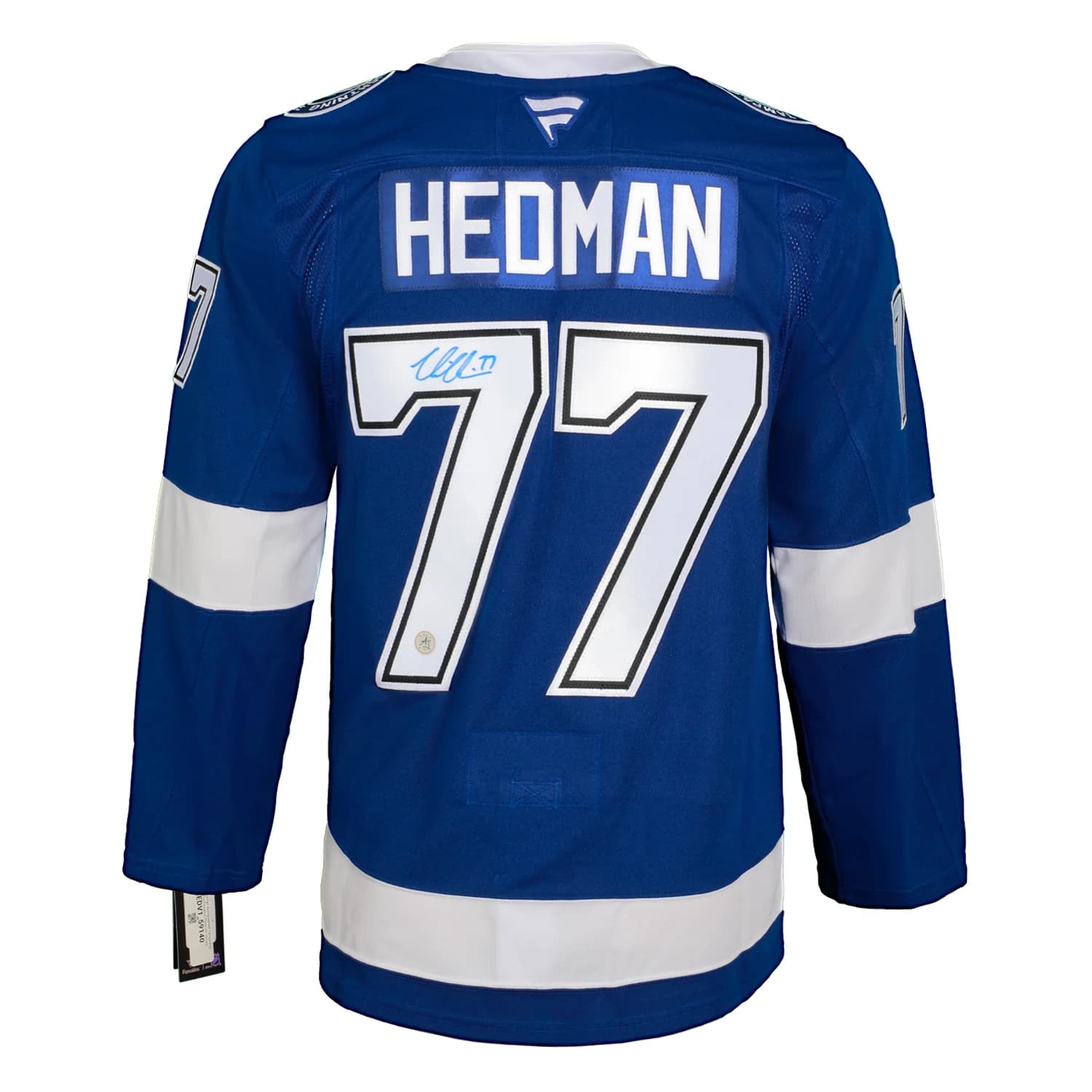 Victor Hedman Autographed Tampa Bay Lightning Fanatics Premium Jersey Victor Hedman Jersey premium, Tampa Bay Lightning, supplier stock photo