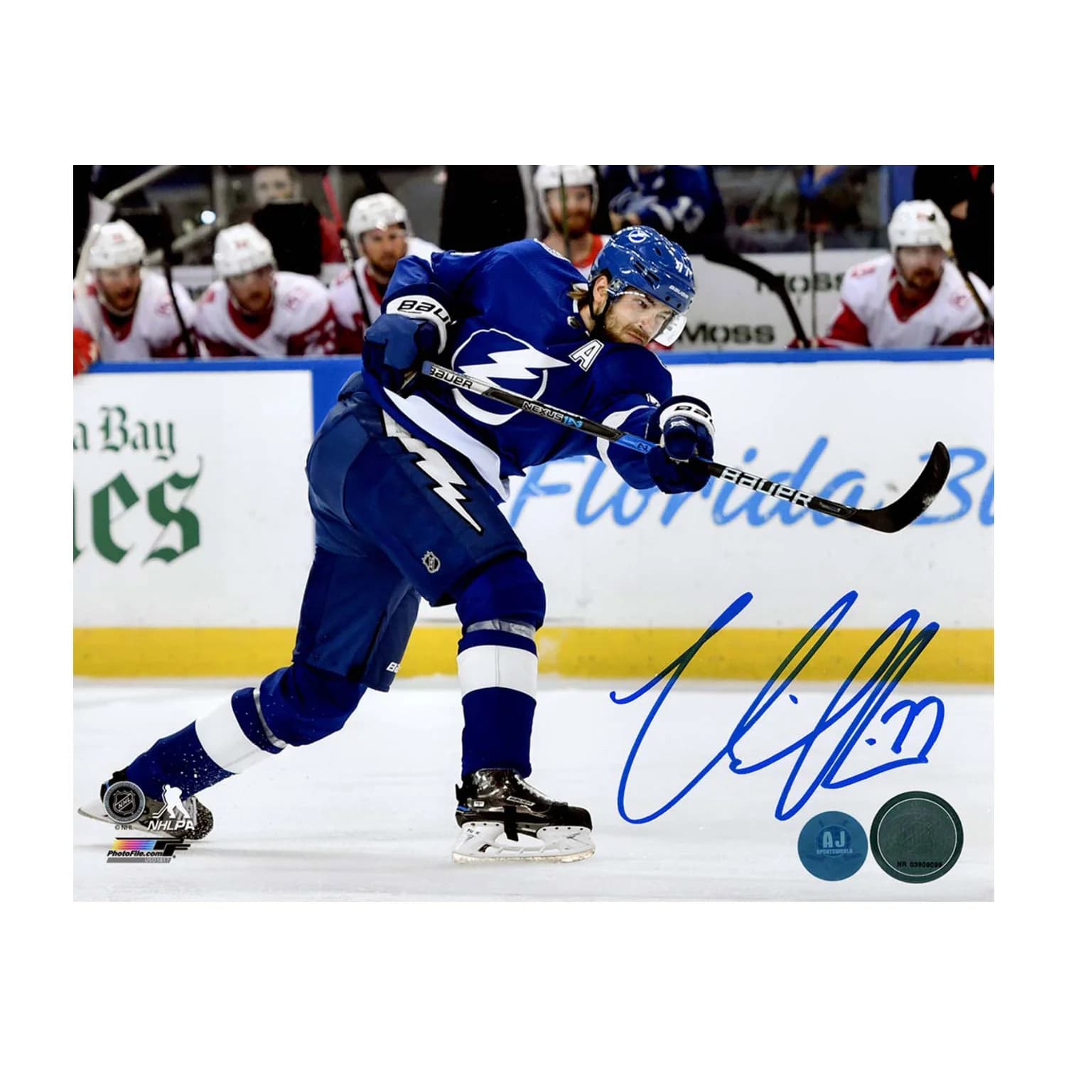 Victor Hedman Autographed Tampa Bay Lightning Slapshot 8x10 Photo Victor Hedman Photo 8x10-slapshot, Tampa Bay Lightning, supplier stock photo