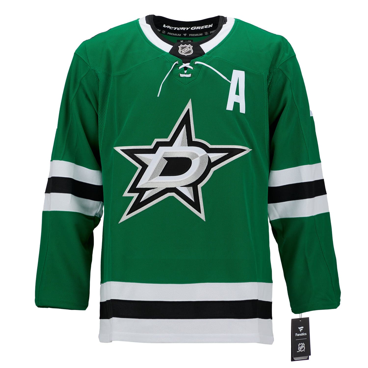 Miro Heiskanen Autographed Dallas Stars Fanatics Premium Jersey Miro Heiskanen Jersey premium, Dallas Stars, view 2, supplier stock photo