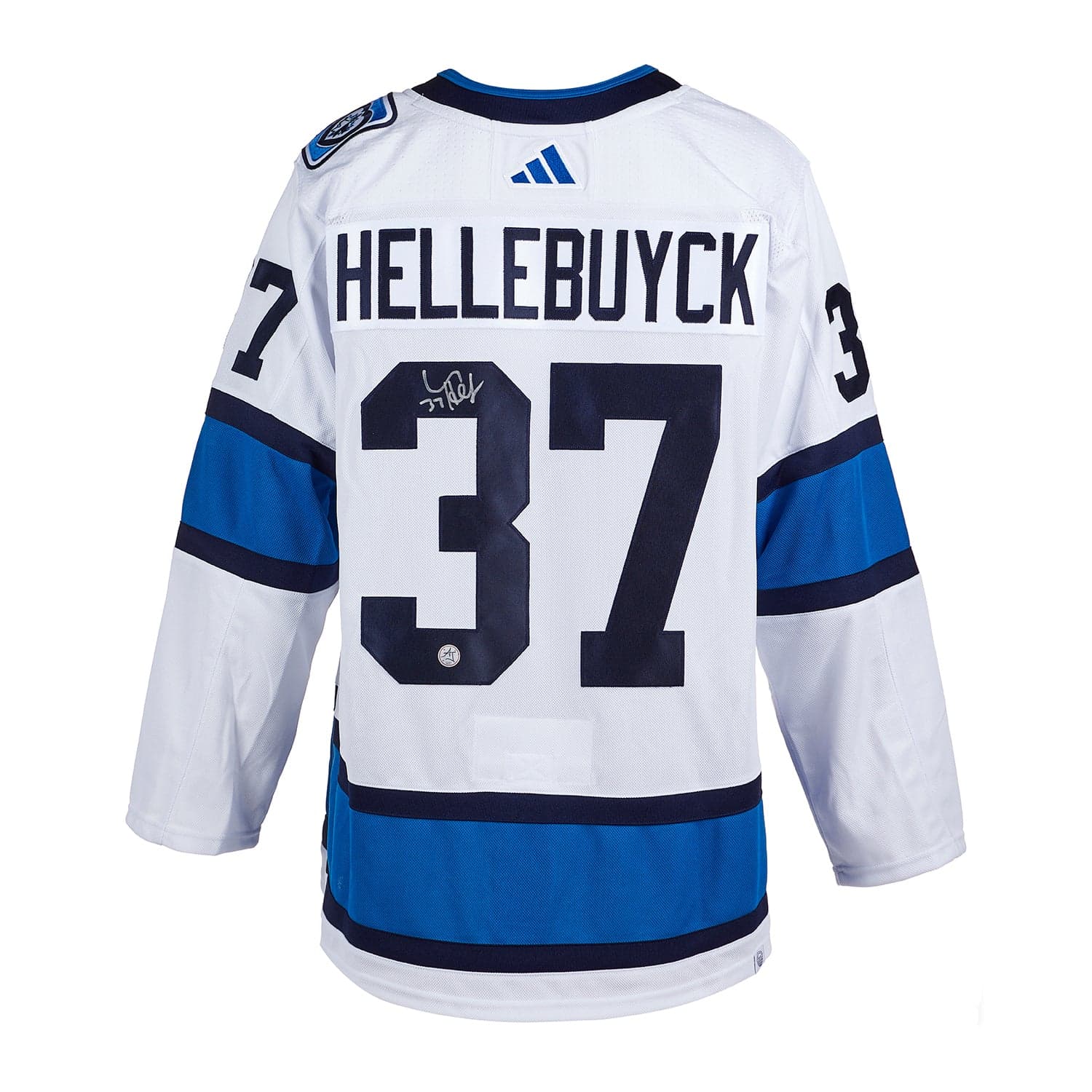 Connor Hellebuyck Signed Winnipeg Jets Reverse Retro 2.0 adidas Jersey Connor Hellebuyck Jersey reverse-retro-2-0-adidas, Winnipeg Jets, supplier stock photo