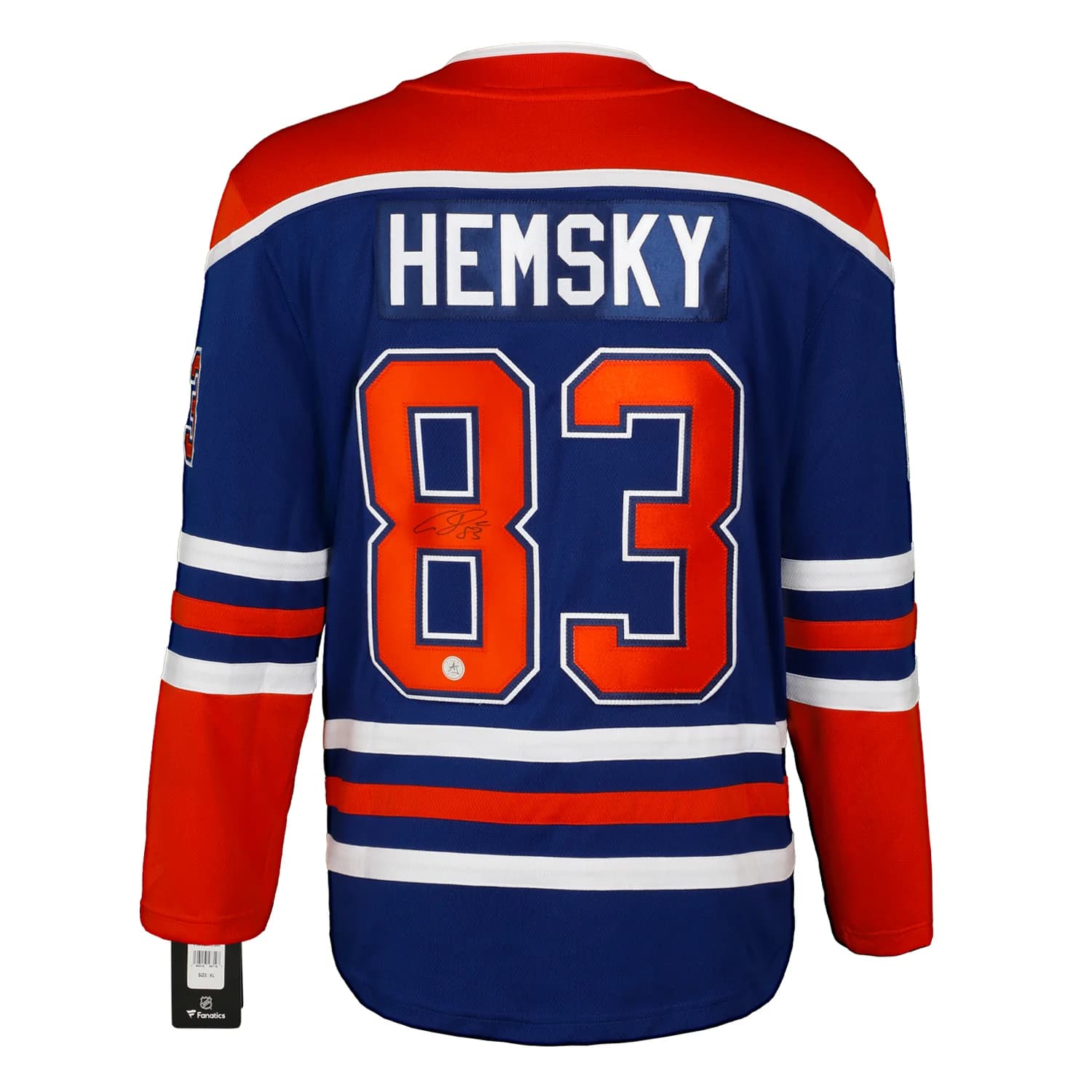Ales Hemsky Autographed Edmonton Oilers Blue Fanatics Breakaway Jersey Ales Hemsky Jersey blue-breakaway, Edmonton Oilers, supplier stock photo