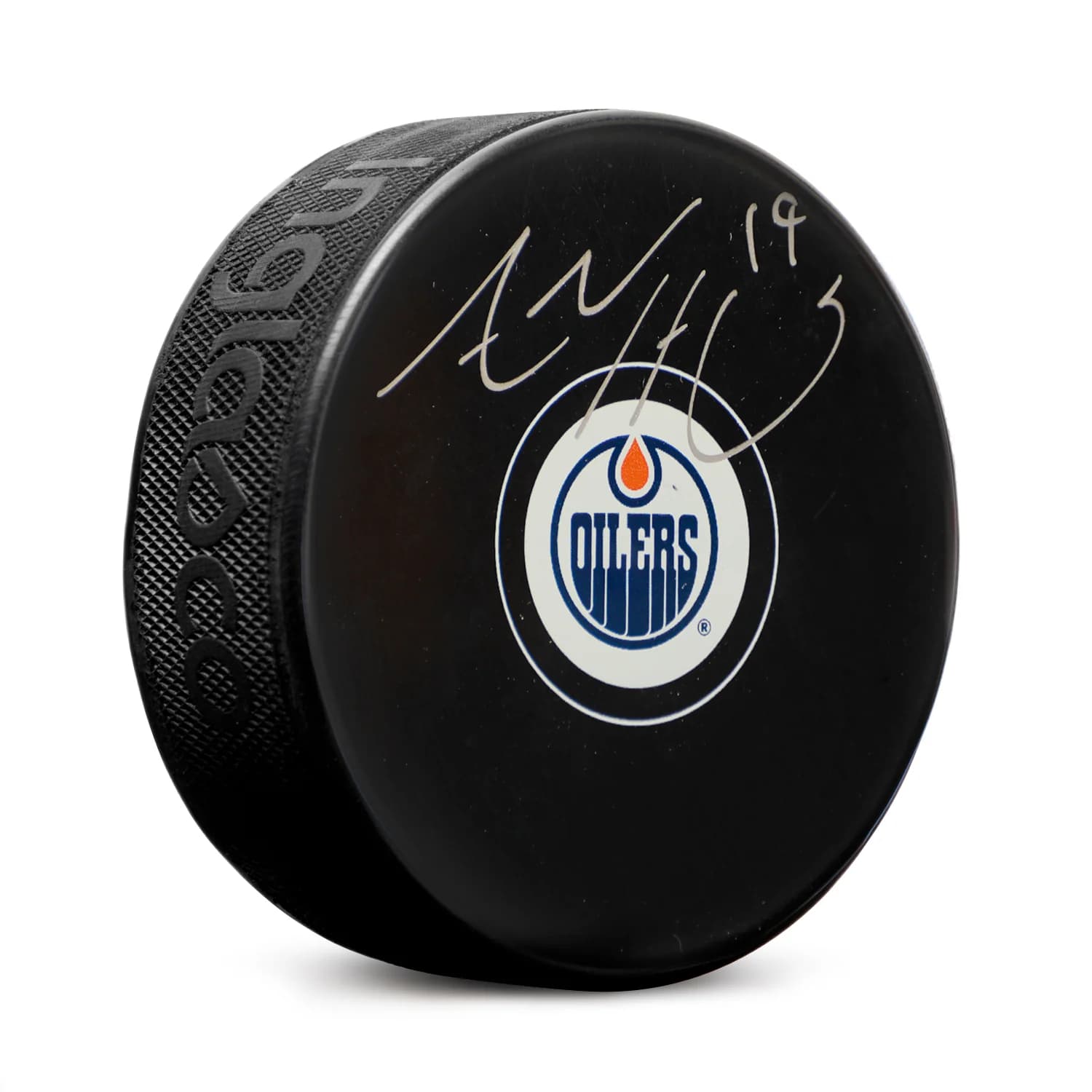Adam Henrique Autographed Edmonton Oilers Hockey Puck Adam Henrique Puck hockey, Edmonton Oilers, supplier stock photo
