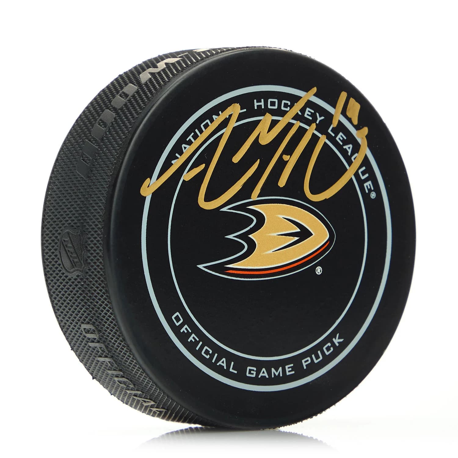 Adam Henrique Signed Anaheim Ducks Official Game Puck Adam Henrique Puck adam-henrique-anaheim-ducks-game, Anaheim Ducks, supplier stock photo